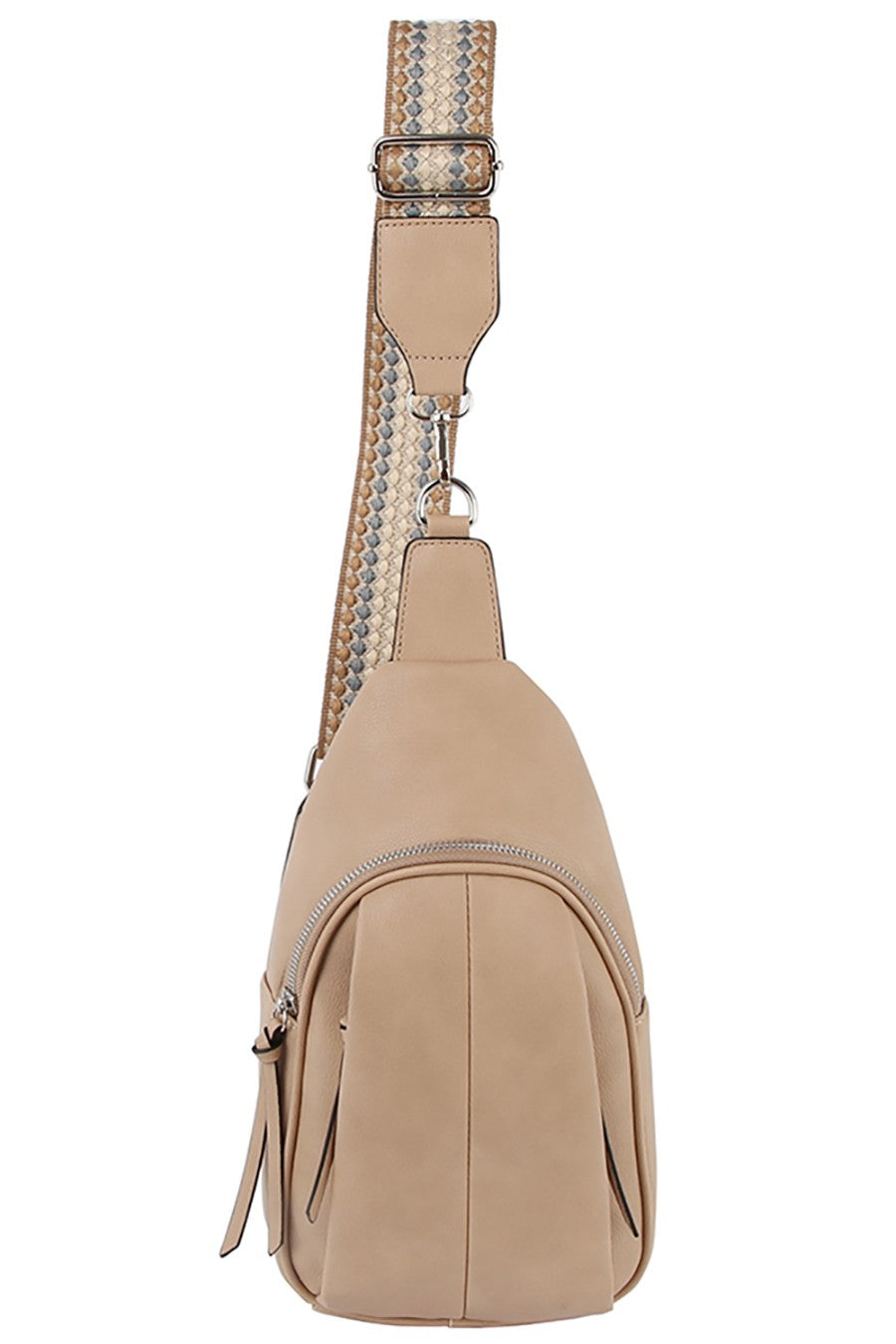 New ALBA Tan M Sling Purse