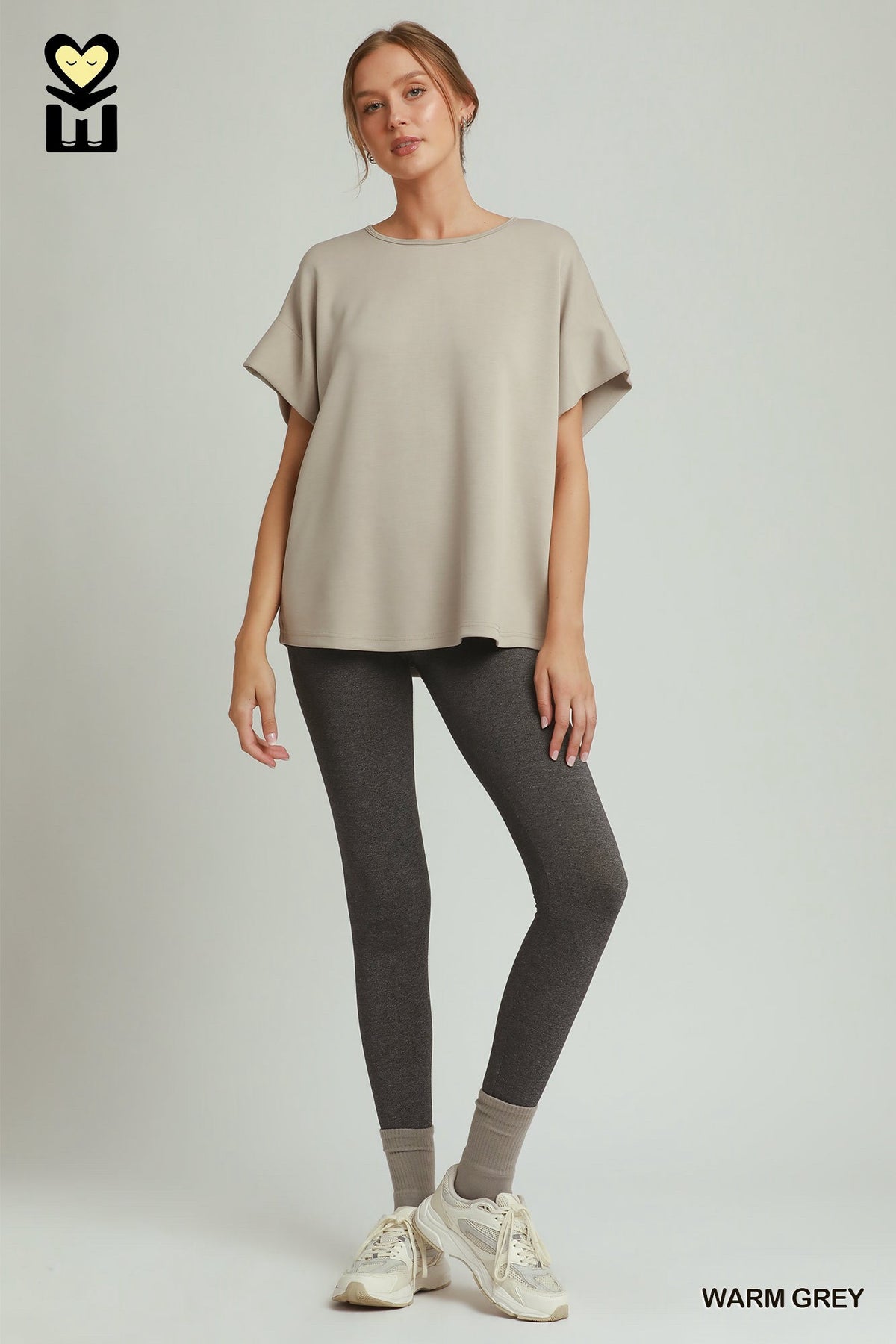 New UMGEE Gray Size: S Short Sleeve Blouse