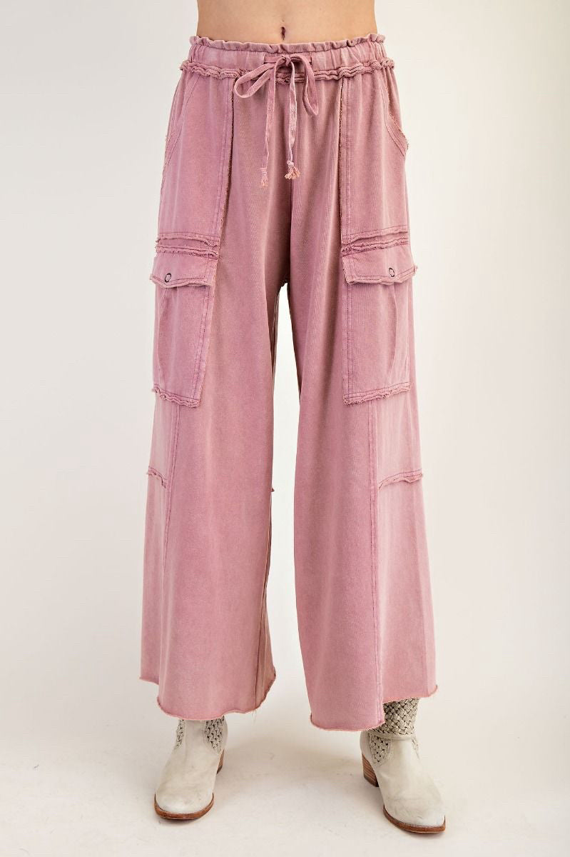 New EASEL Faded Plum Size Large Pants
