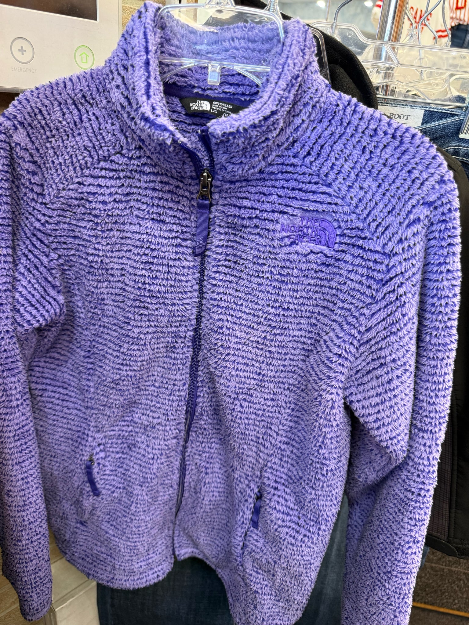 Pre-owned NORTH FACE Purple Size 14 Long Sleeve Girls Light Wt Jacket