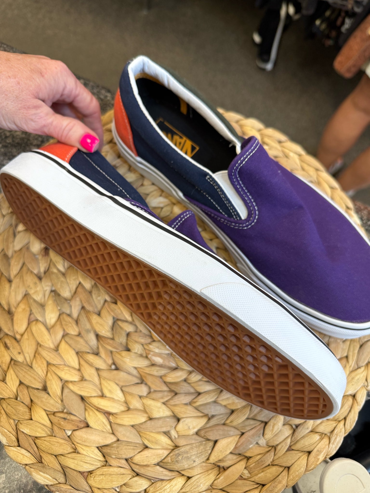 Pre-owned VANS Purple Navy SHOE SIZE 11 MENS Sneakers