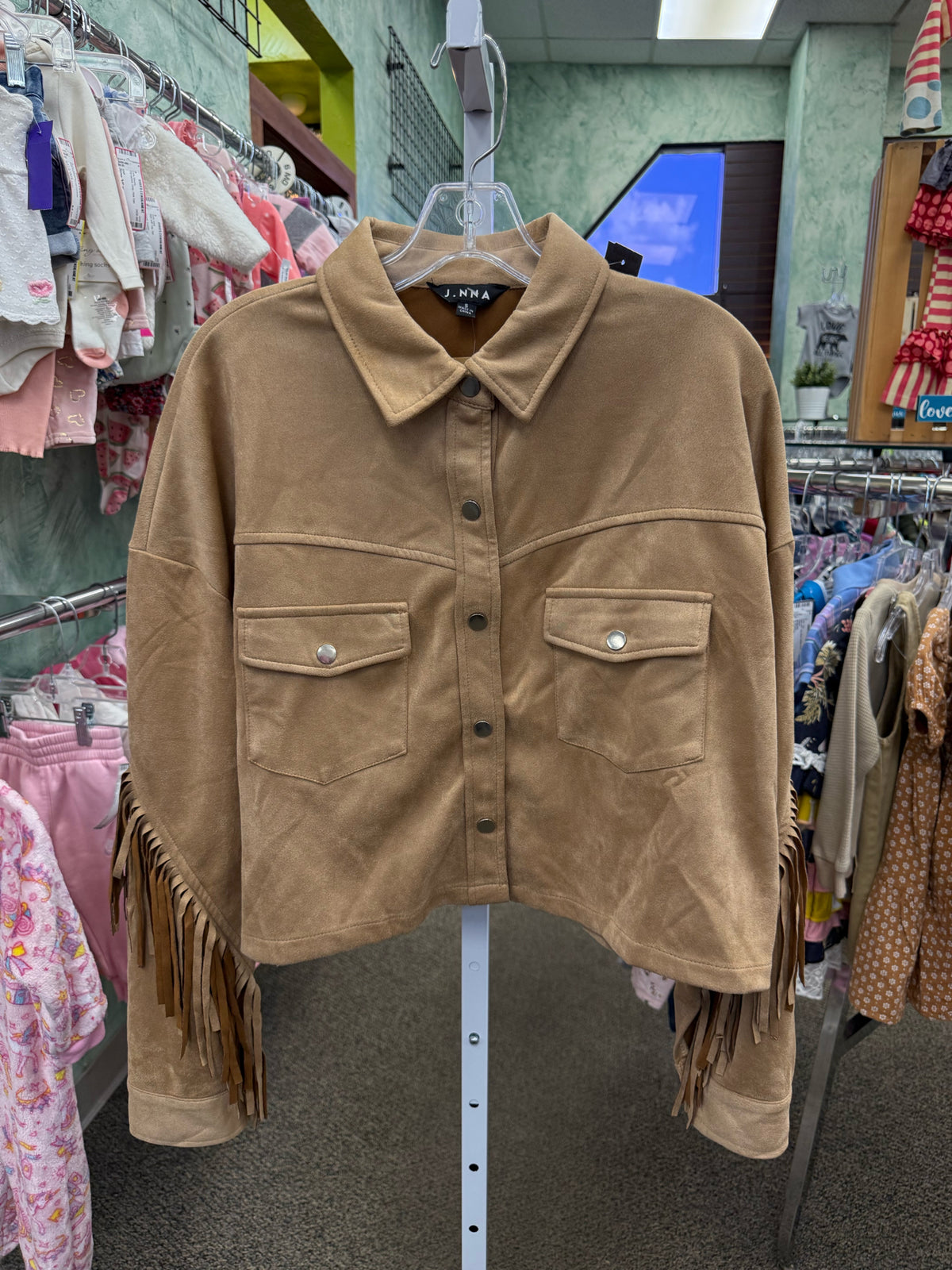 New with Tag J.NNA Tan Size: S Long Sleeve Jacket