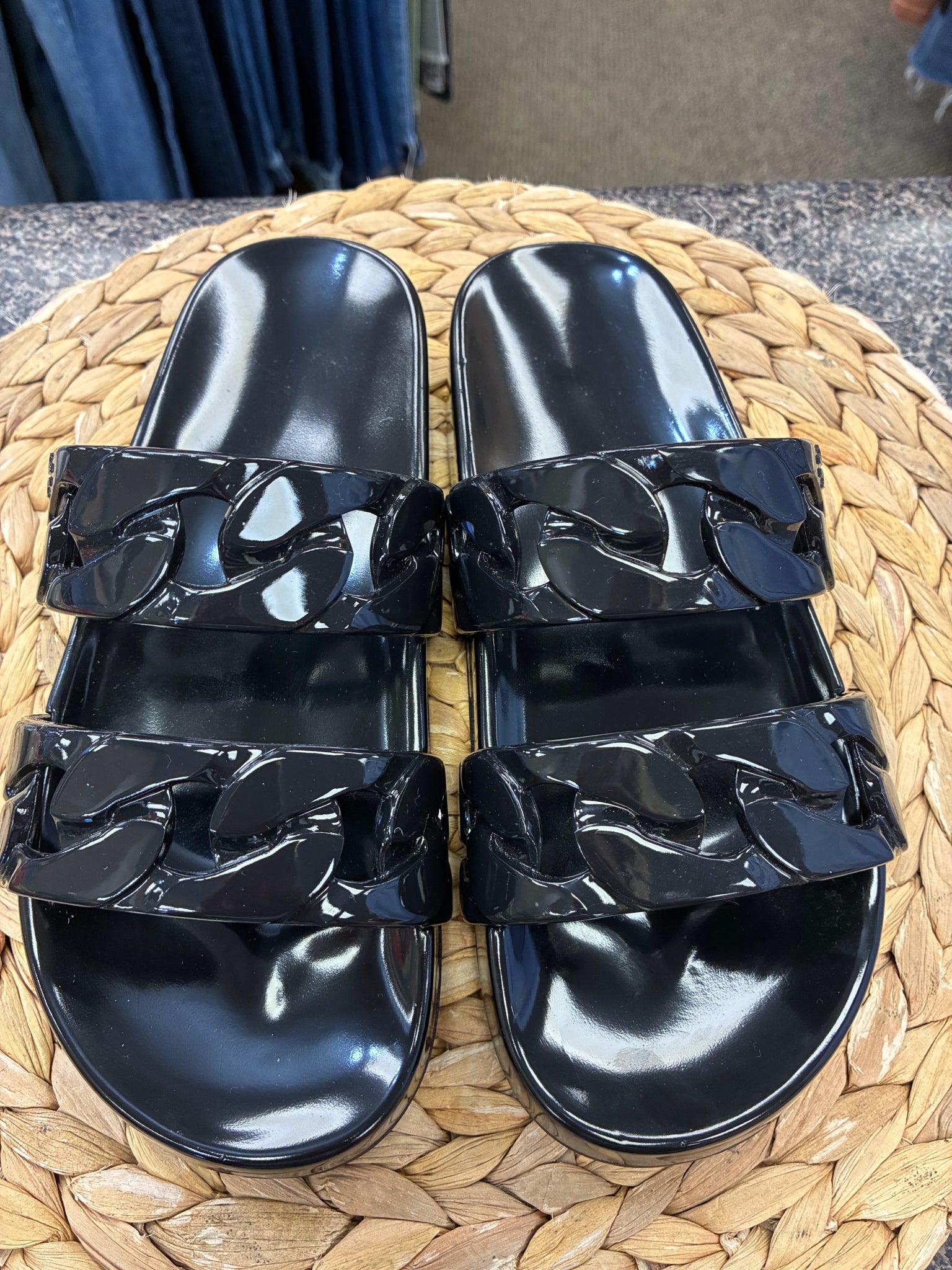 Pre-owned TORY BURCH Black Size 7 Designer Sandal