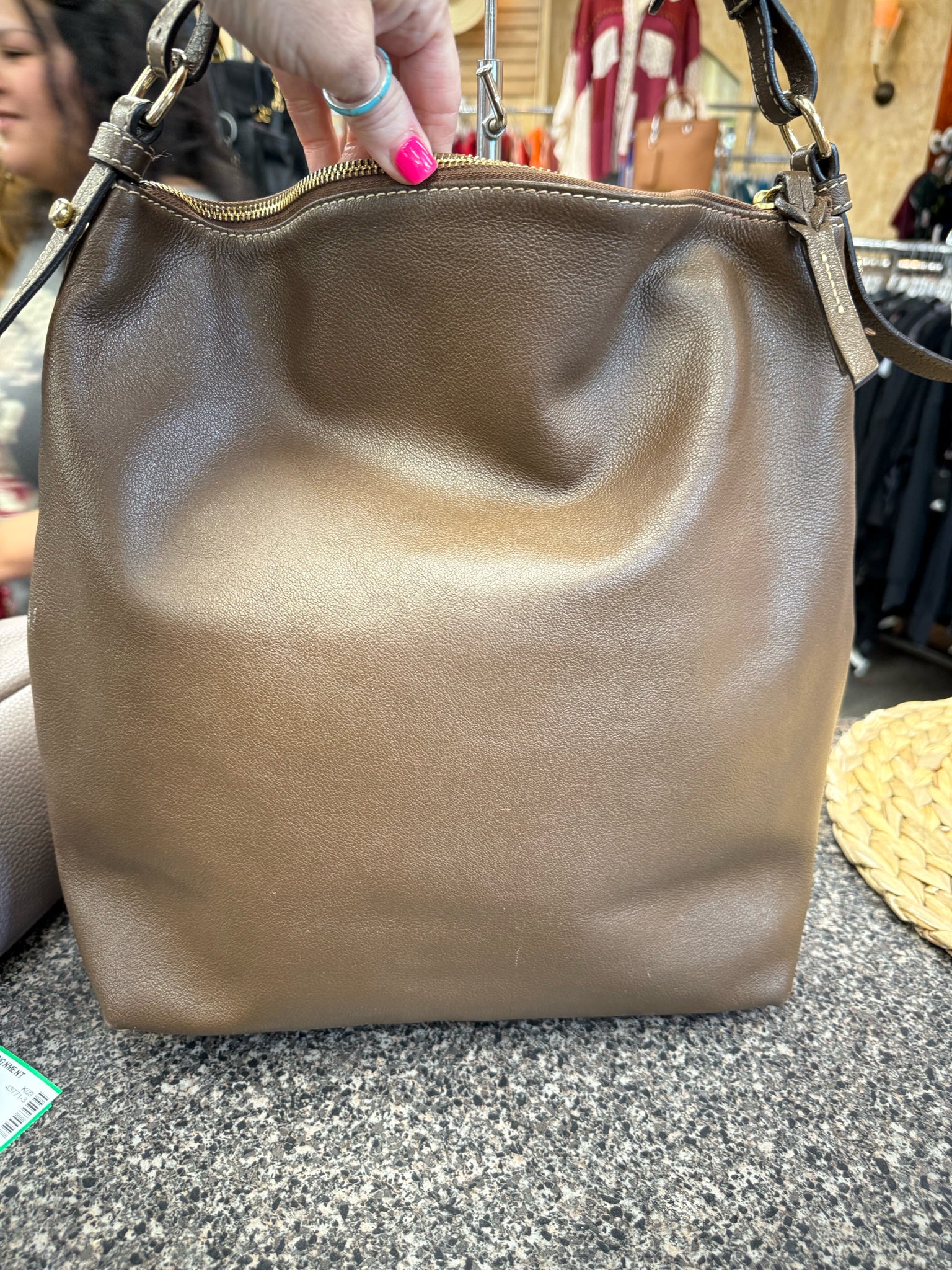 Pre-owned DOONEY&BOURKE Brown Shoulder Designer Purse