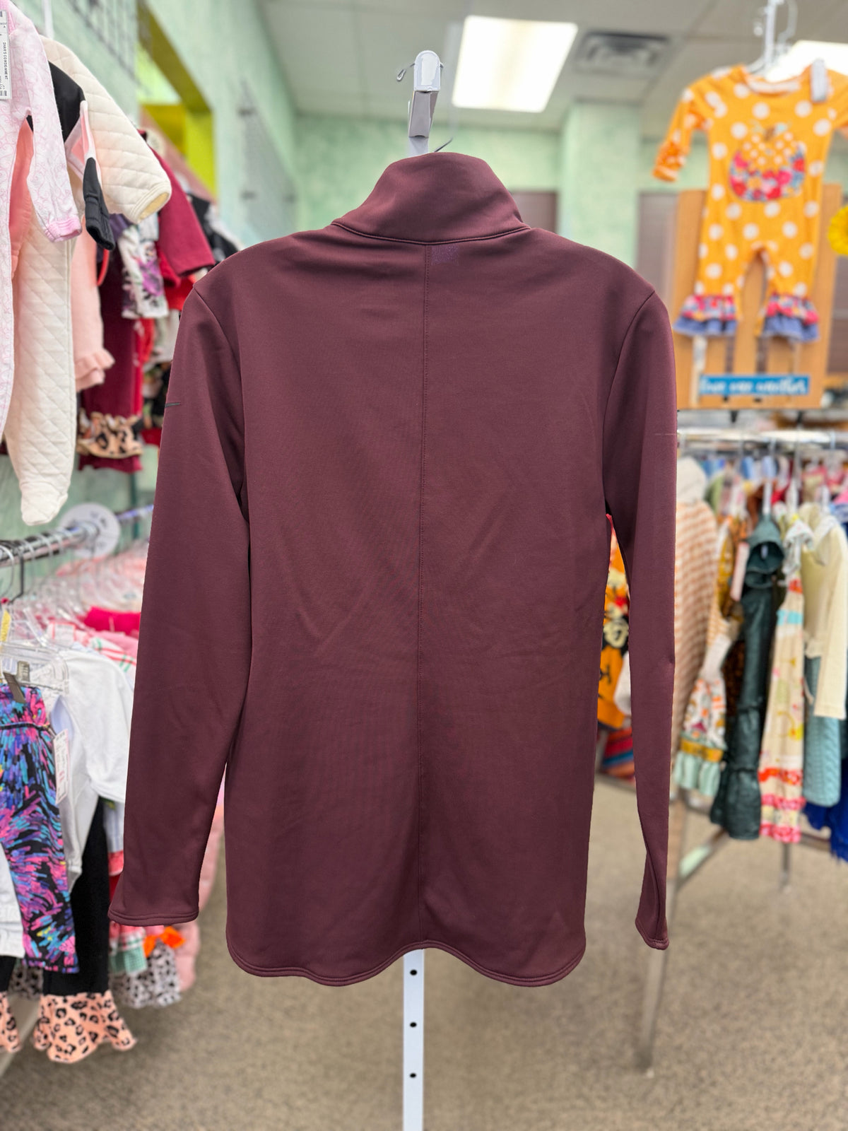 Pre-owned NIKE Maroon Size S Long Sleeve Pullover