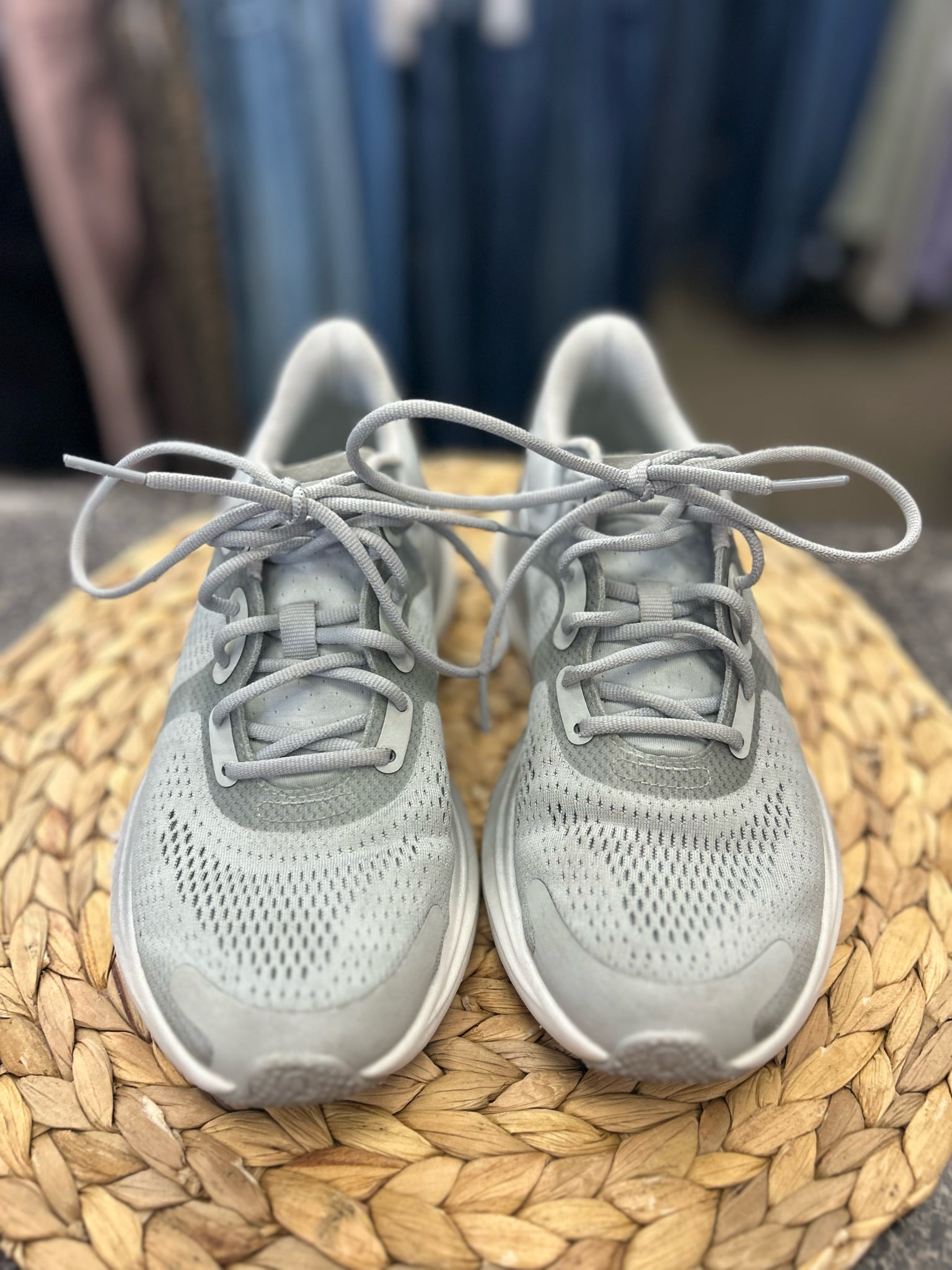 Pre-owned Lululemon Gray Size 7 Designer Sneaker