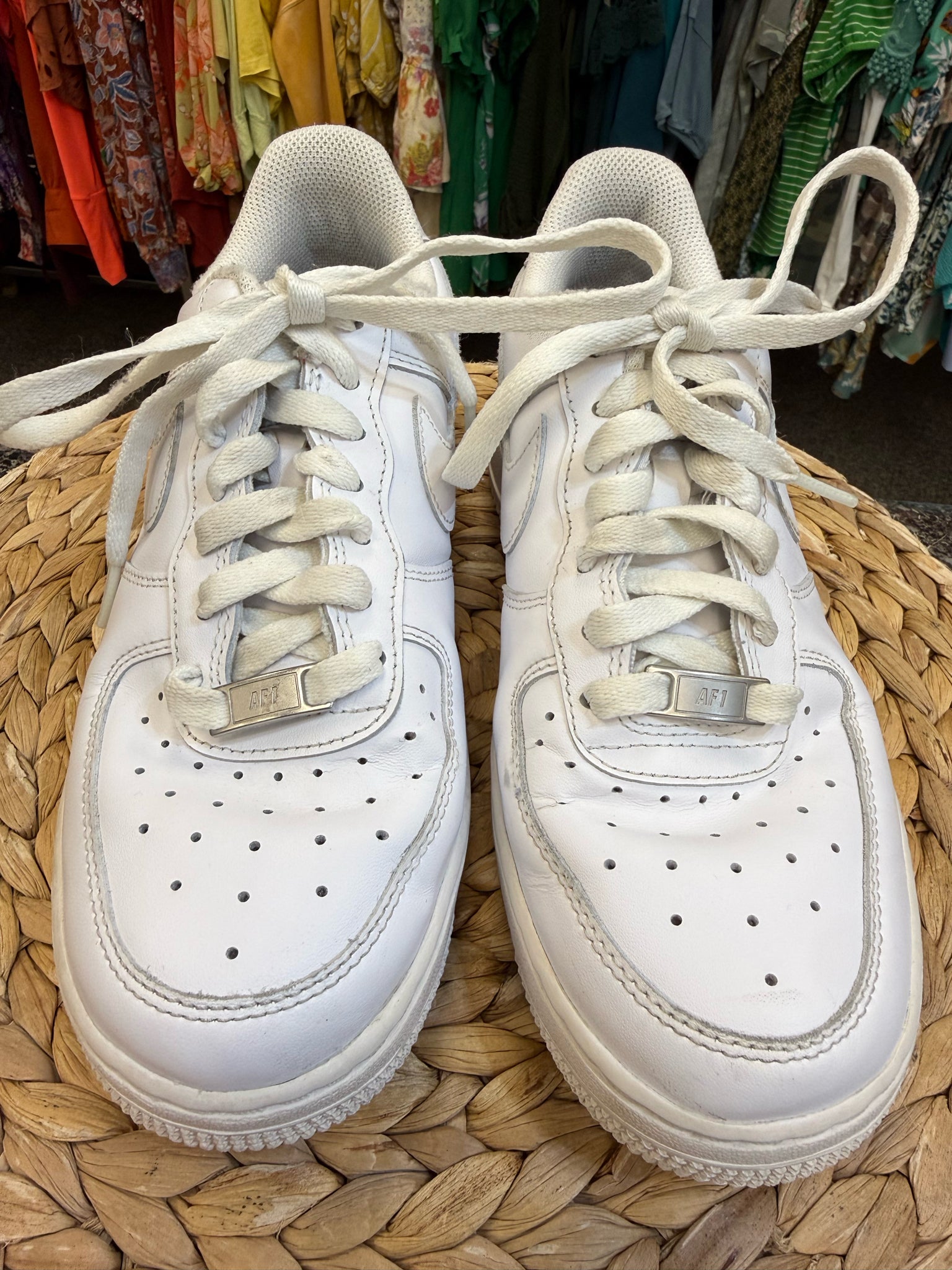 Pre-owned NIKE AIR FORCE White Size 8 Designer Sneaker