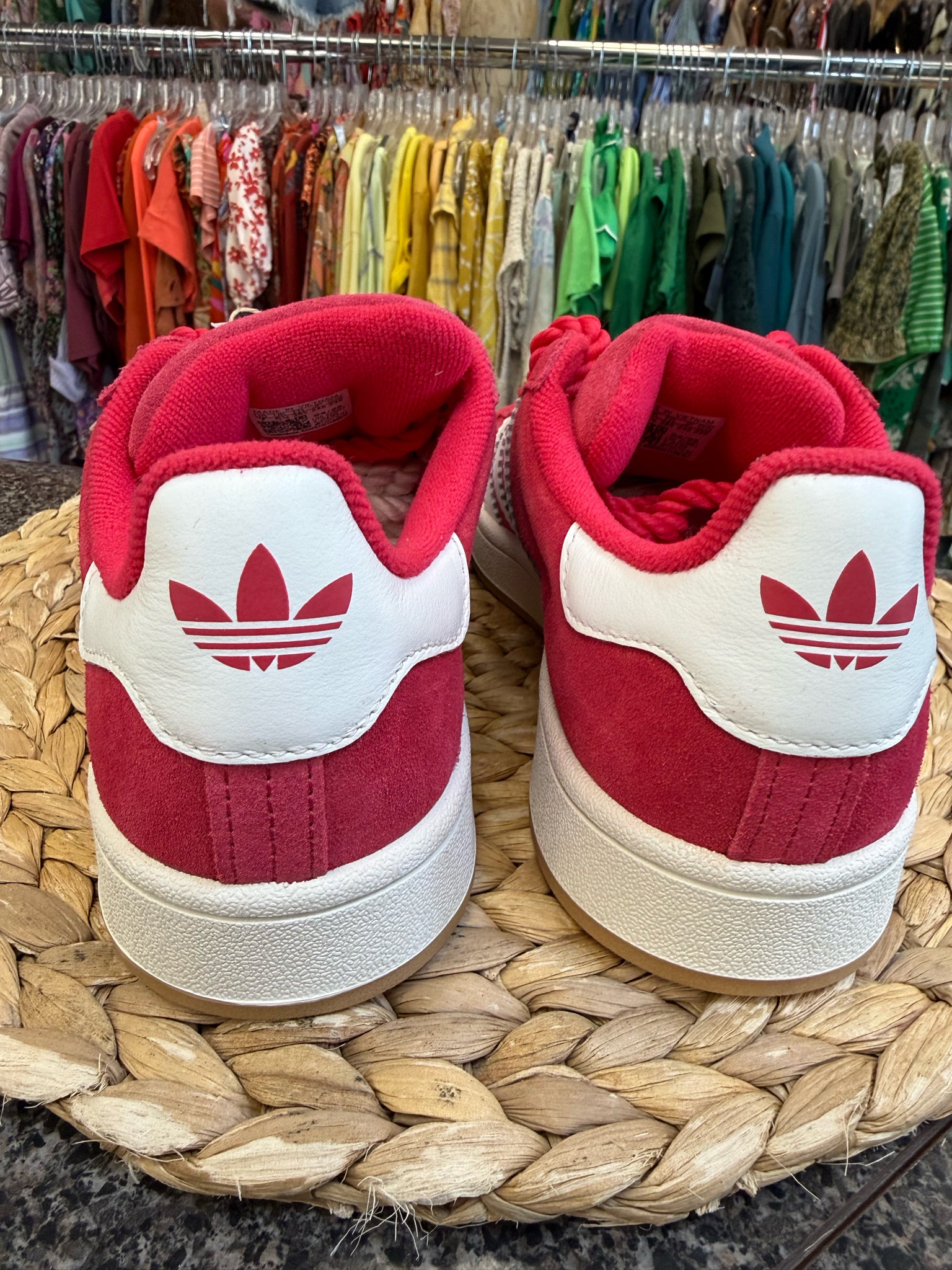 New with Tag ADIDAS Hot pink White Trim Size 7 Designer Sneaker