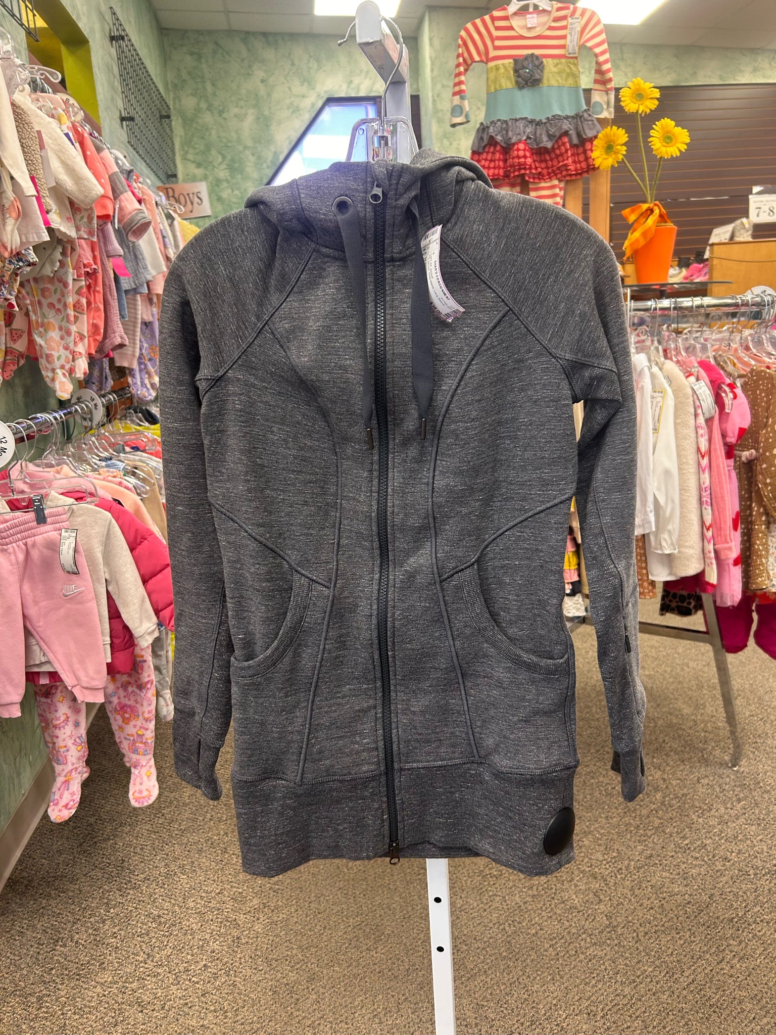 Pre-owned ATHLETA Gray blend Size: XXS Long Sleeve Light Wt Jacket