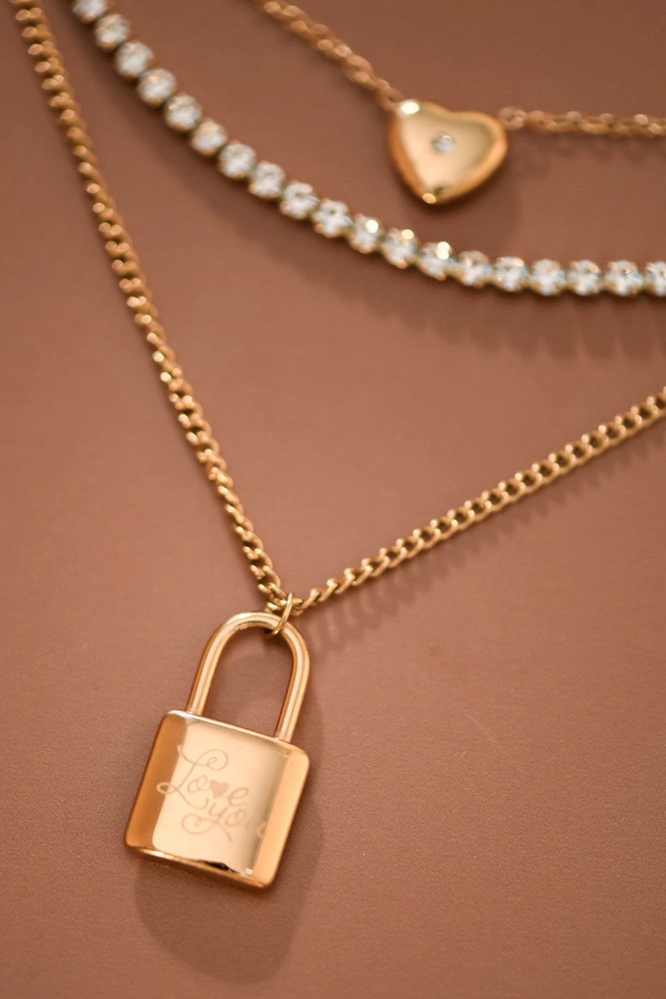 New MIA Gold Stainless Steel Necklace