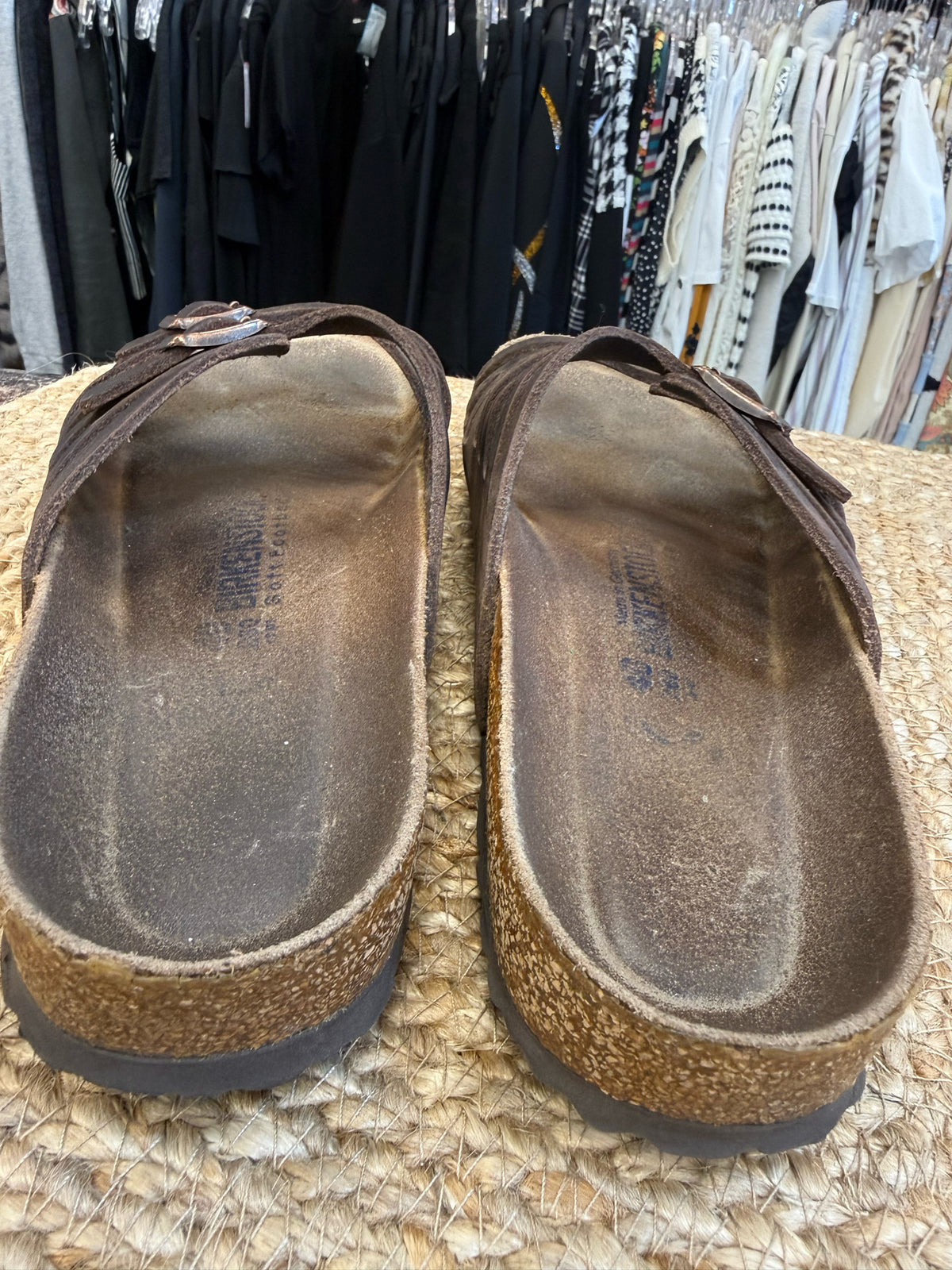 Pre-owned BIRKENSTOCK Dark brown Size 9 Designer Sandal