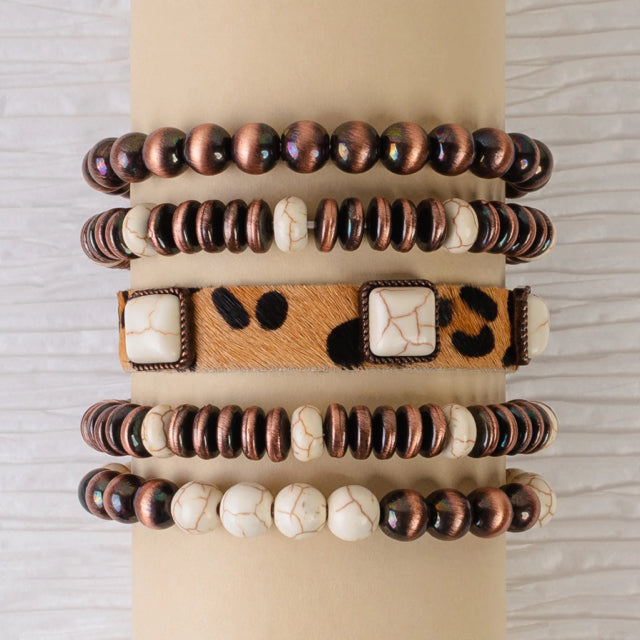 New YF Bronze Cream Bracelet
