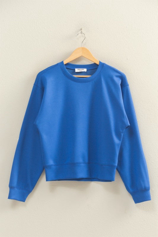New DOUBLE ZERO Royal Blue Size S Long Sleeve Sweatshirt