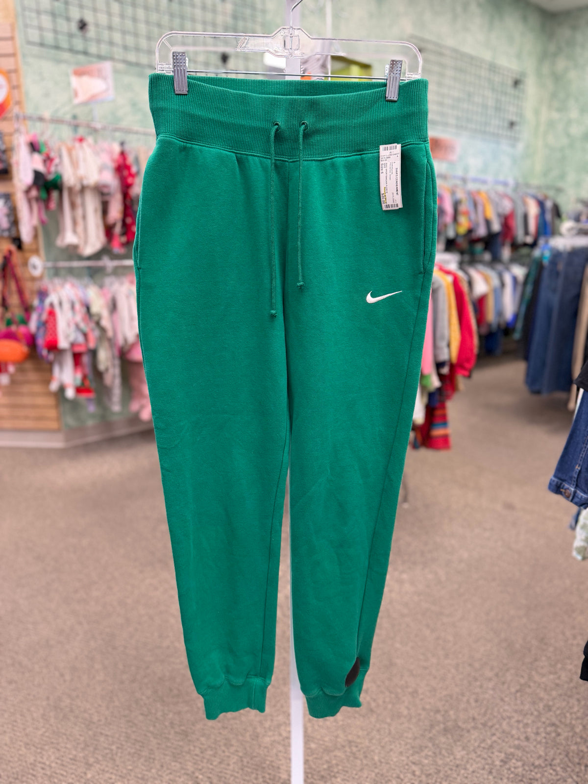 Pre-owned NIKE Green # SIZE 6 Sweatpants
