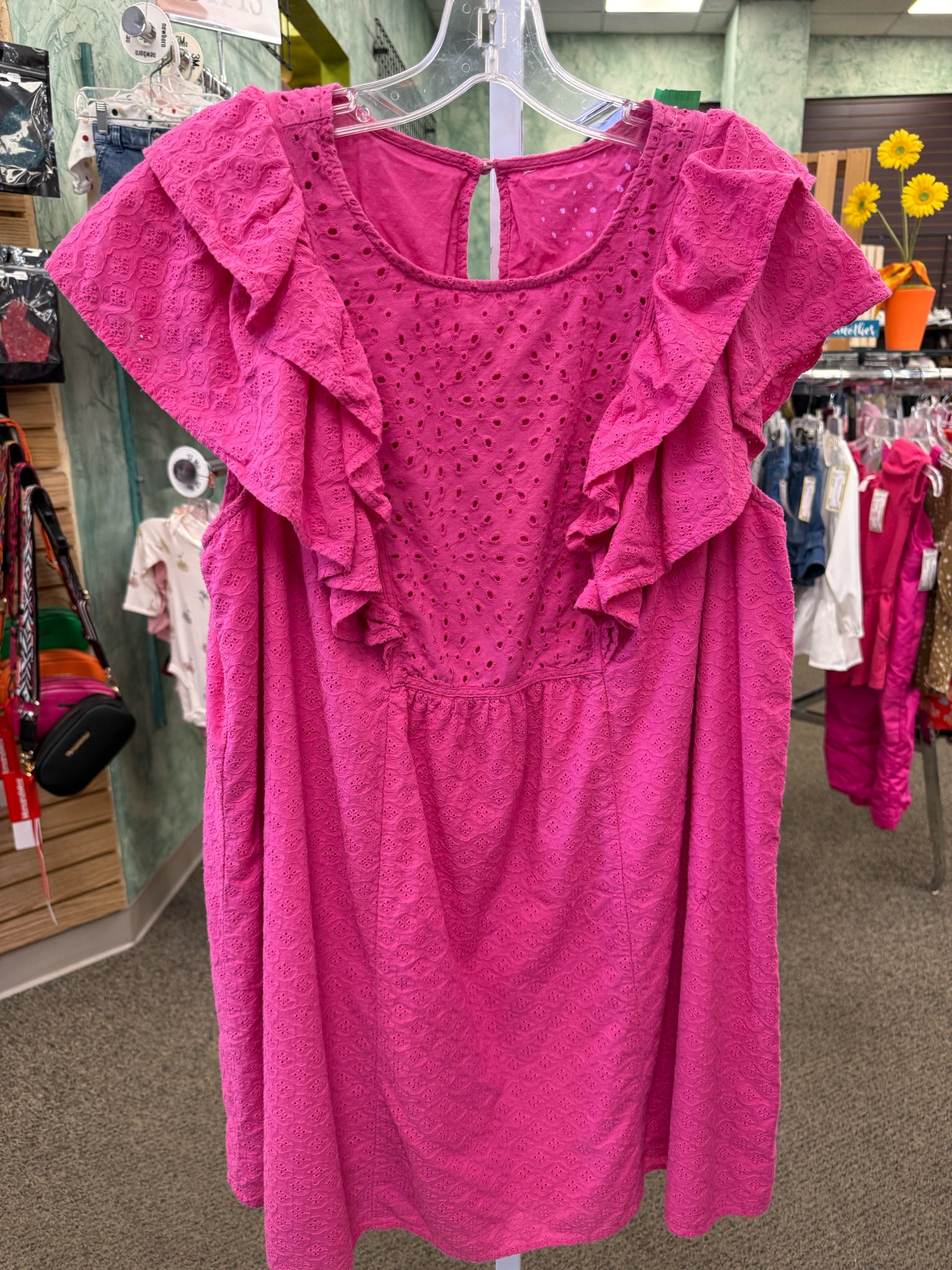 Pre-owned No Brand Pink Size 16 Short Sleeve Dress
