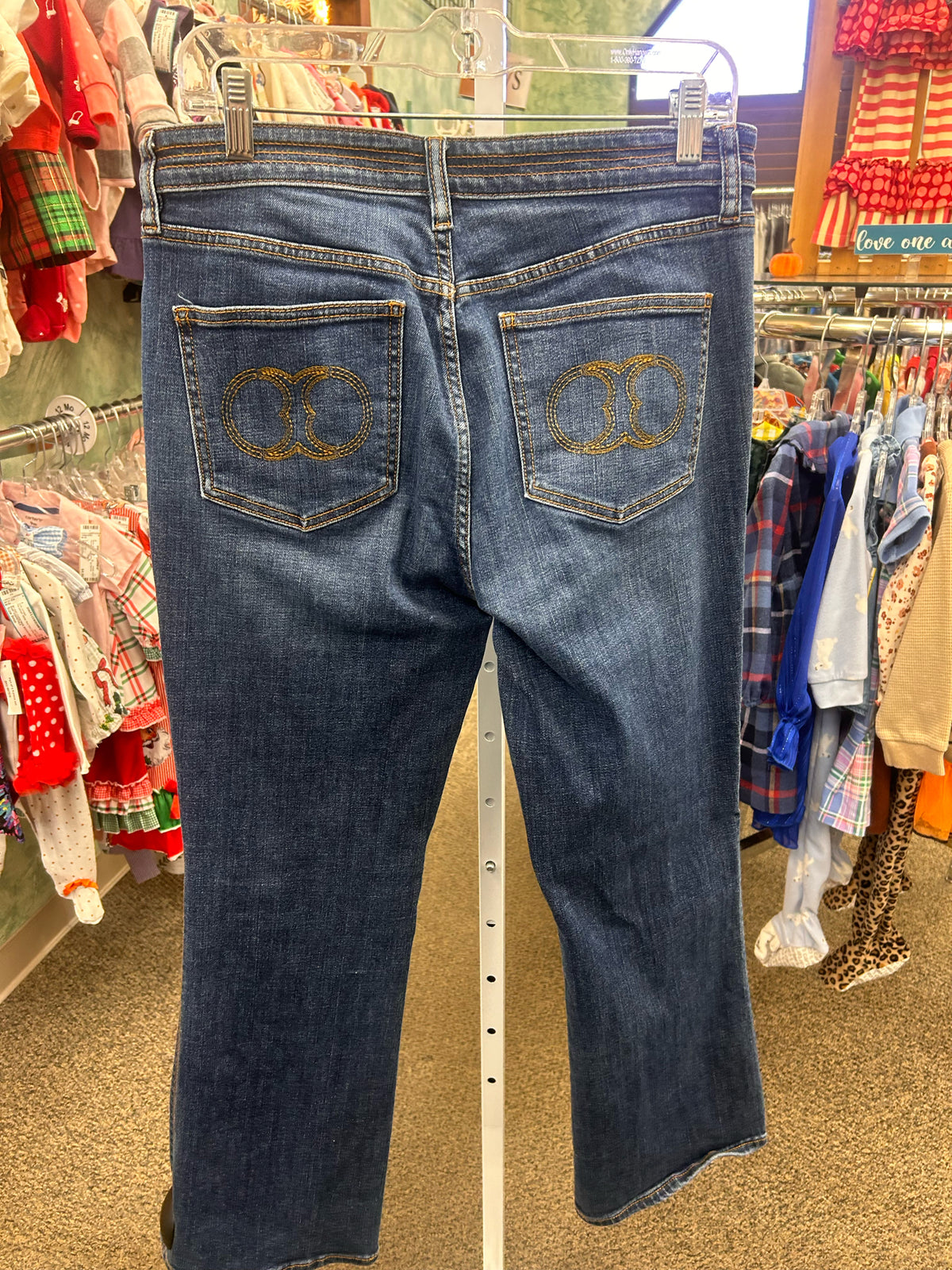 Pre-owned TORY BURCH BLUE DENIM Size: 11 Jean