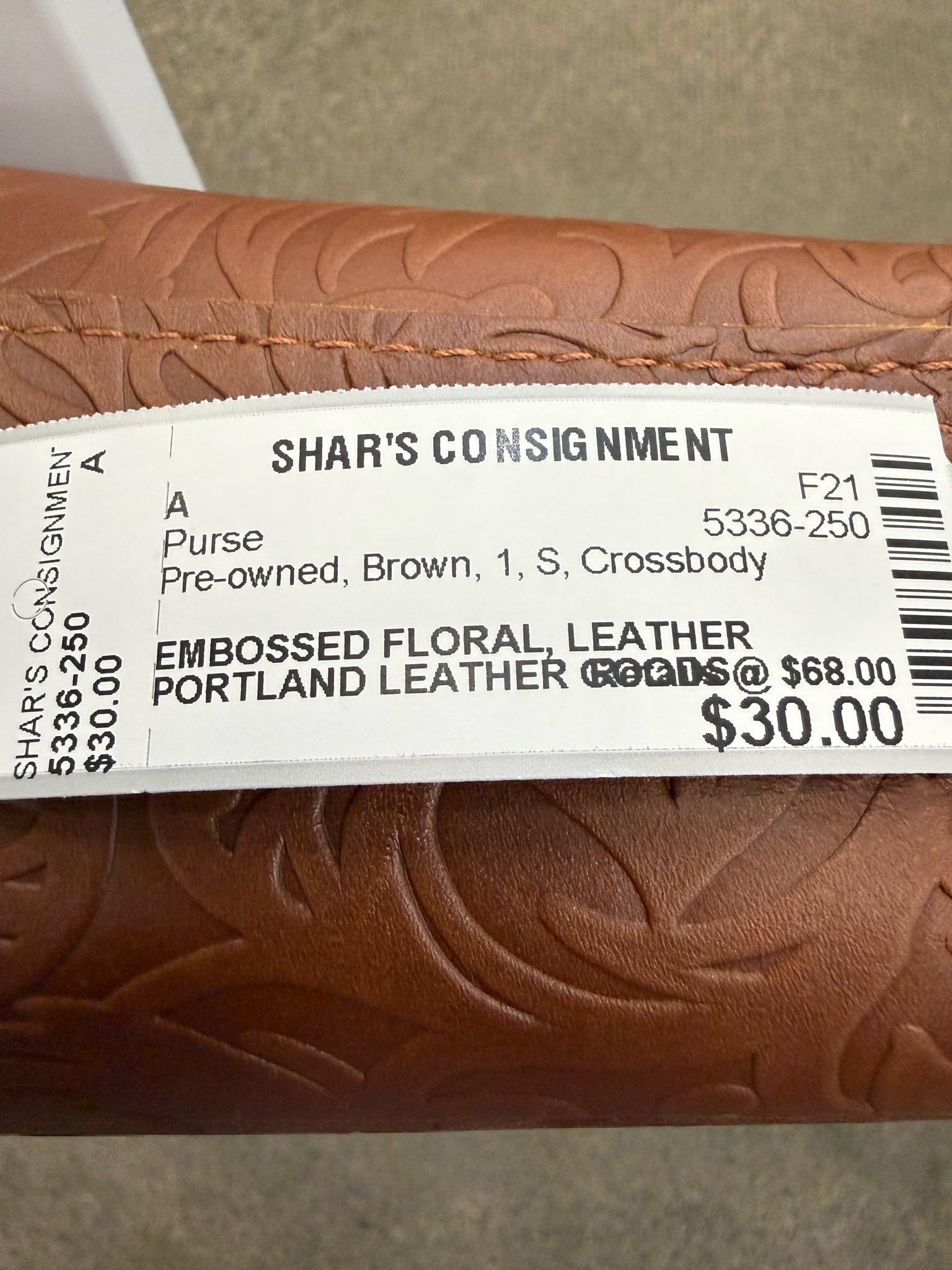 Pre-owned PORTLAND LEATHER GOODS Brown S Crossbody Purse