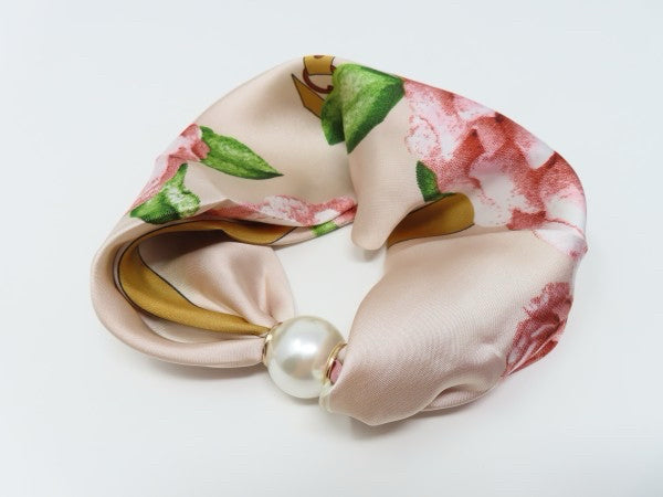 New L&B Light pink print Necklace