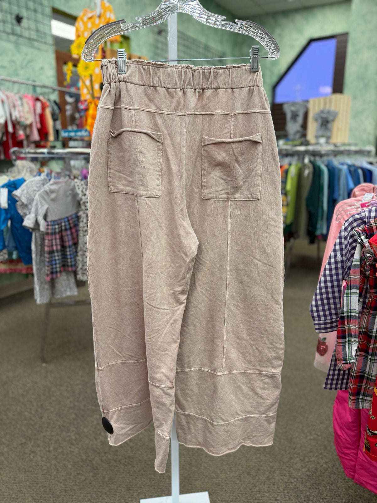 Pre-owned J.HER Tan Dr Size 10 Short Sleeve PantSet