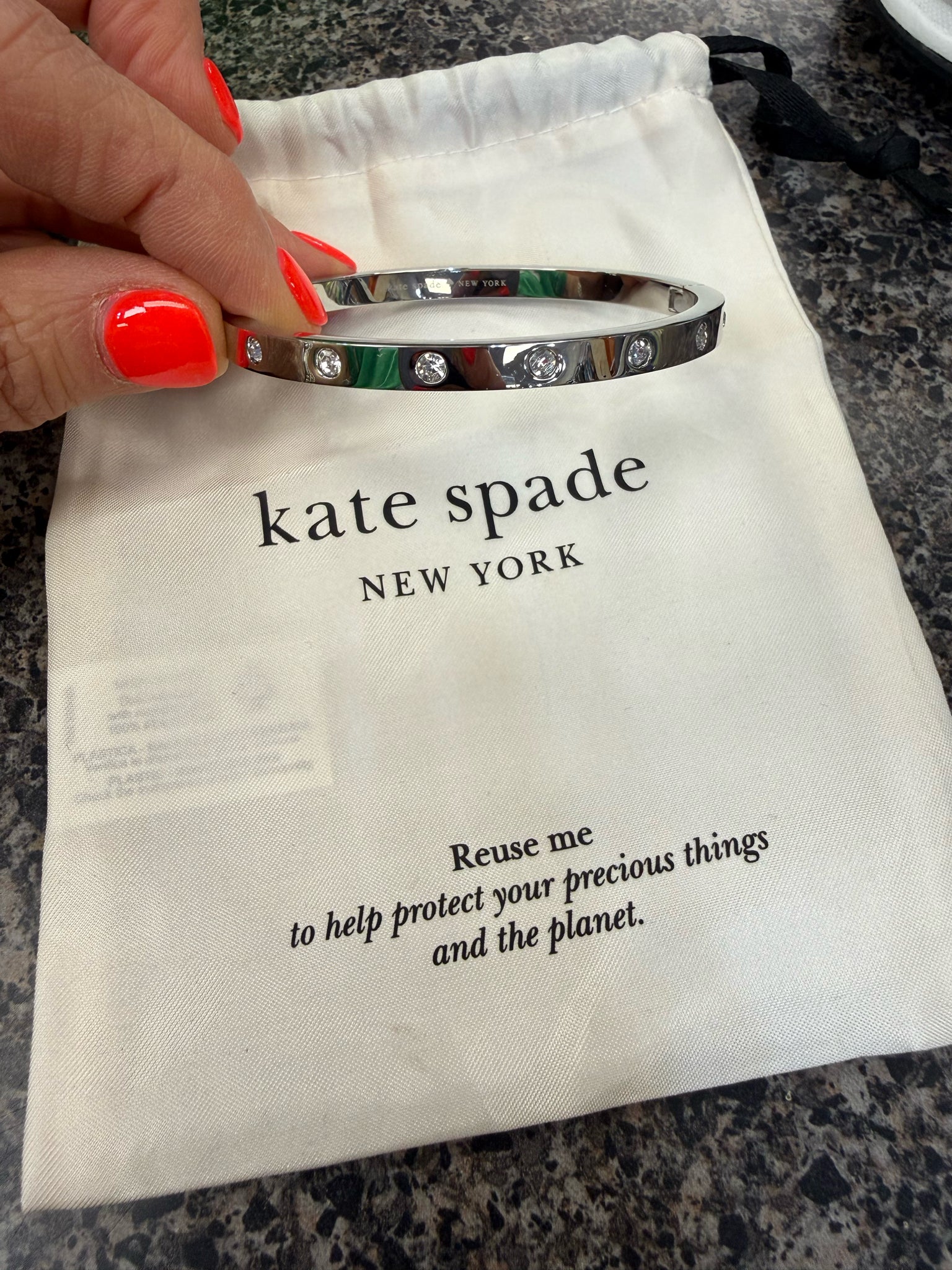 Pre-owned KATE SPADE Silver Designer Bracelet