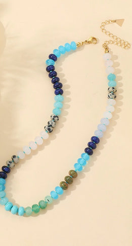 New Zenana Navy Turquoise Necklace