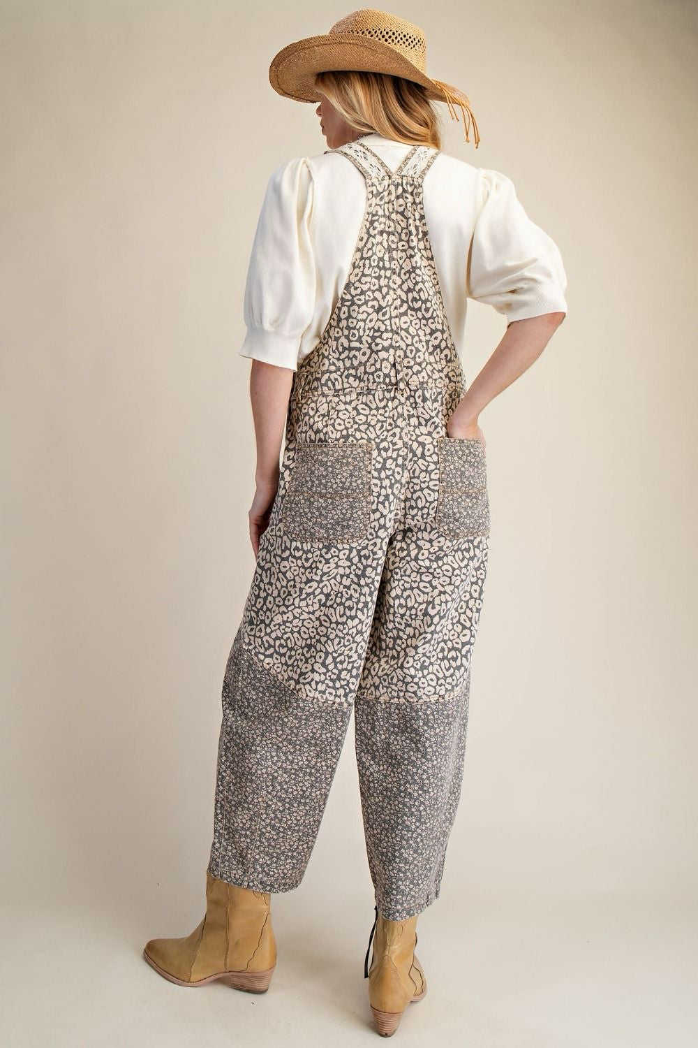 New EASEL Leopard # SIZE Small Overalls