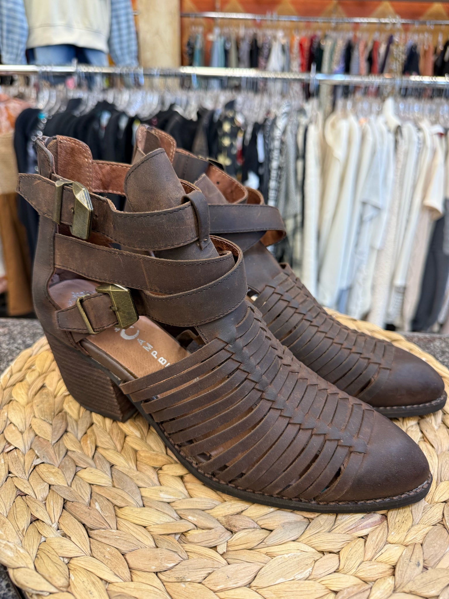 New Without Tag IBIZA Dark brown Size 10 Bootie