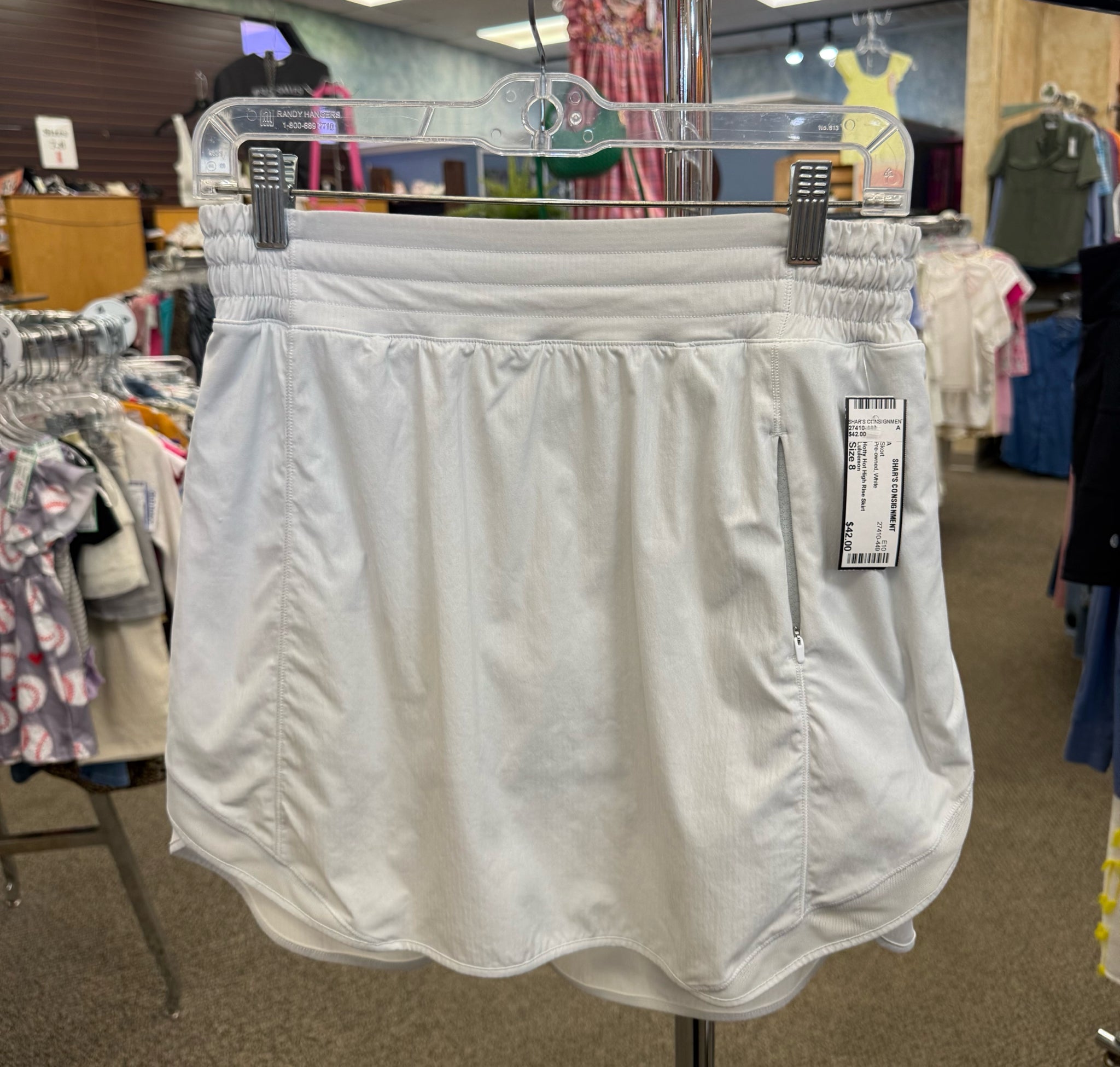 Pre-owned Lululemon White Size: 8 Skort