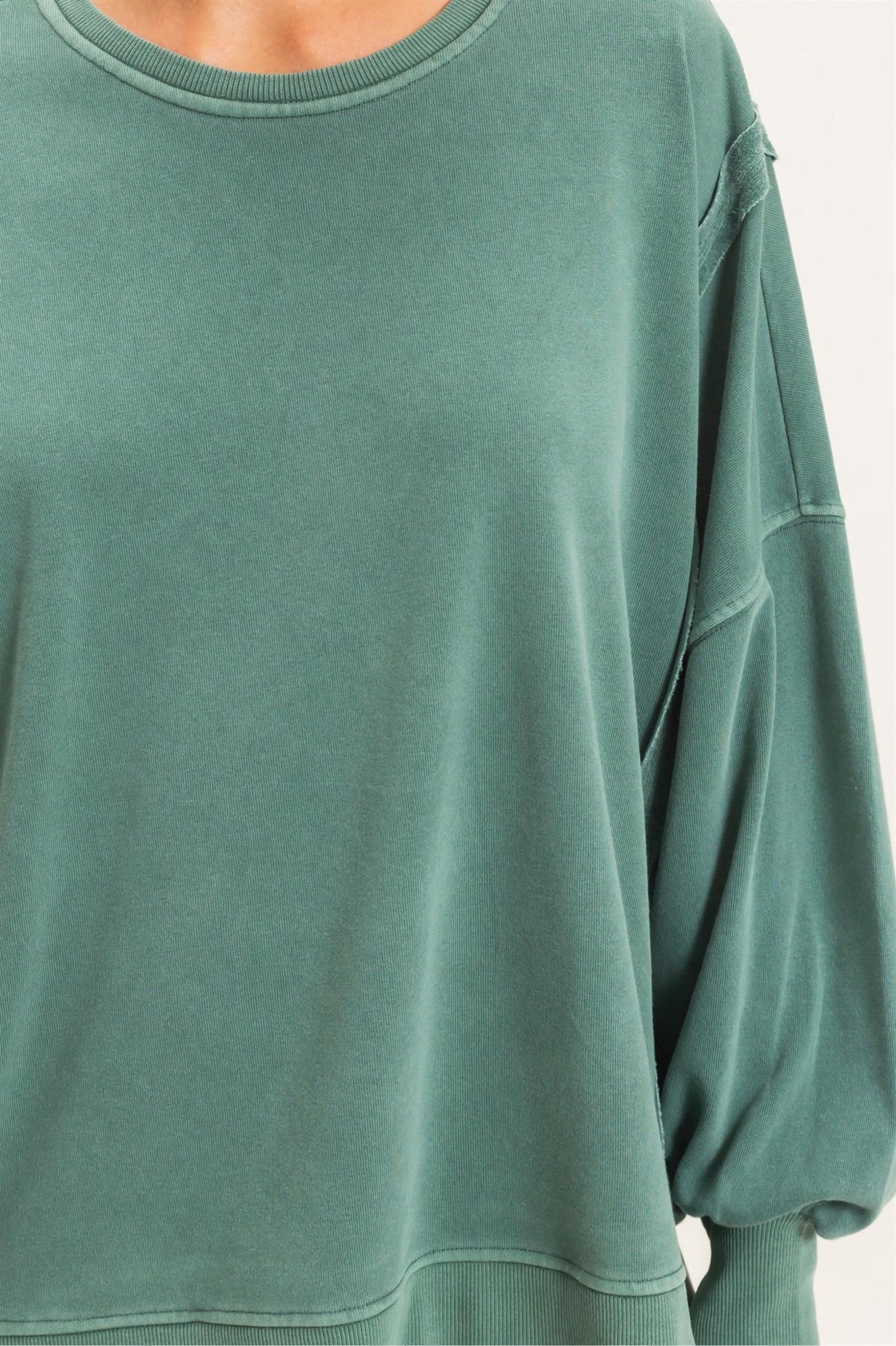 New DOUBLE ZERO Dark green Size S Long Sleeve Sweatshirt