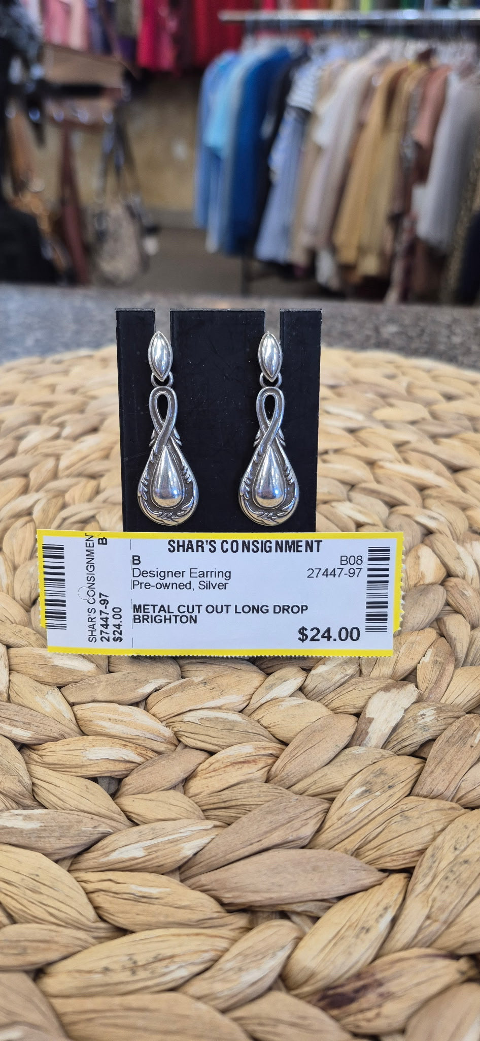 Pre-owned BRIGHTON Silver Designer Earring