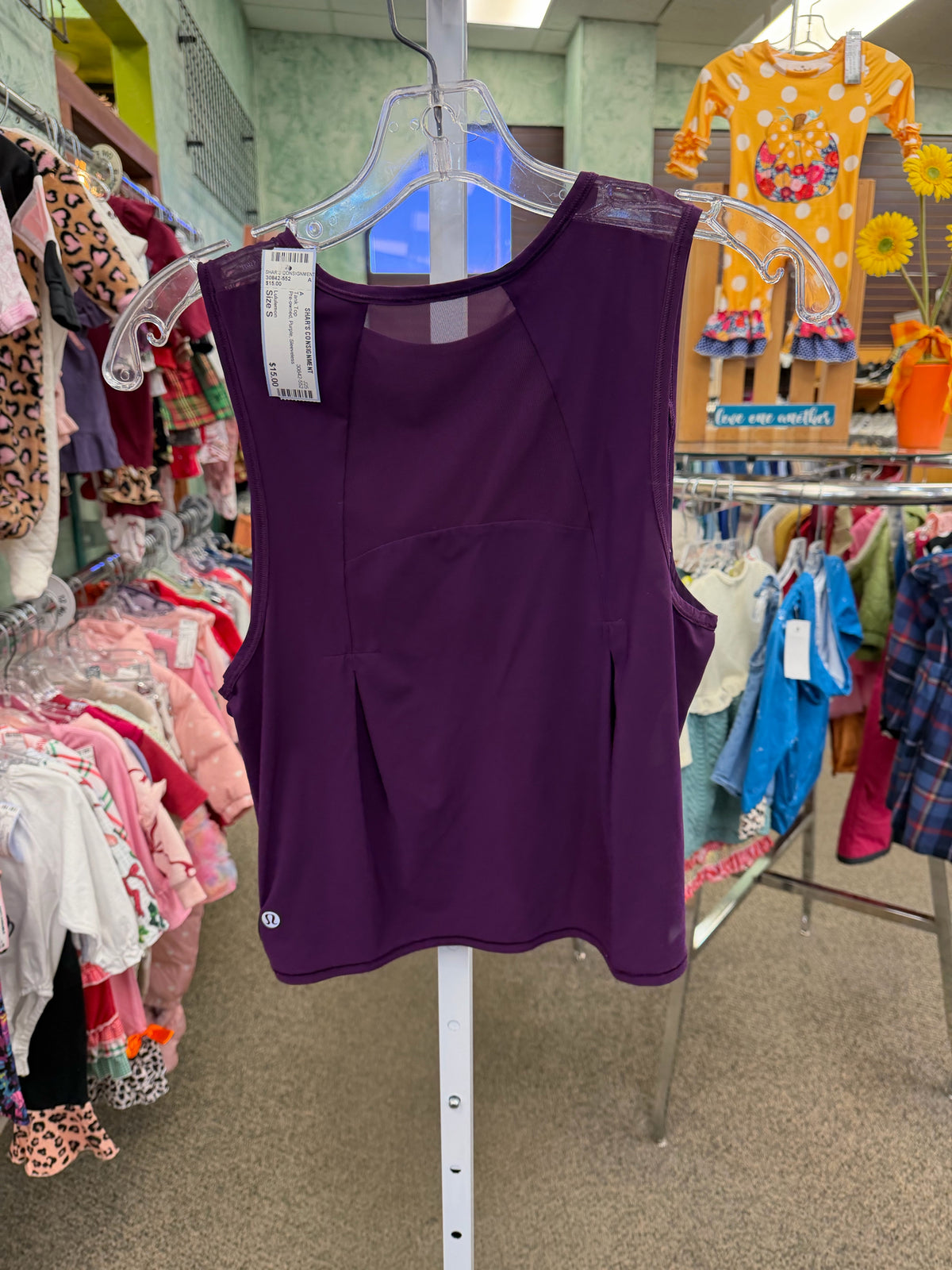 Pre-owned Lululemon Purple Size S Sleeveless Tank Top