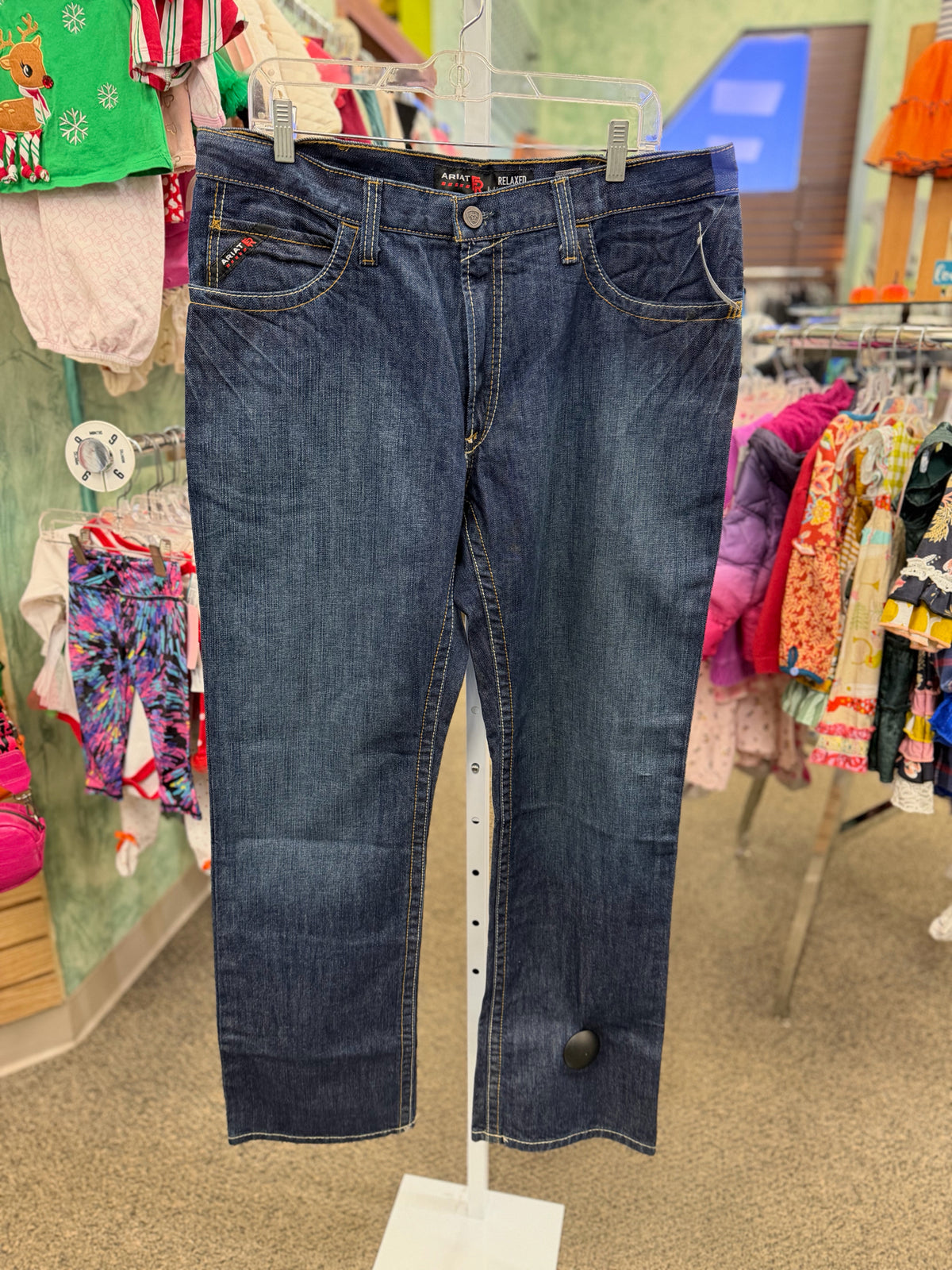 Pre-owned ARIAT Dark Denim Mens Size 36 34 MENS Jean