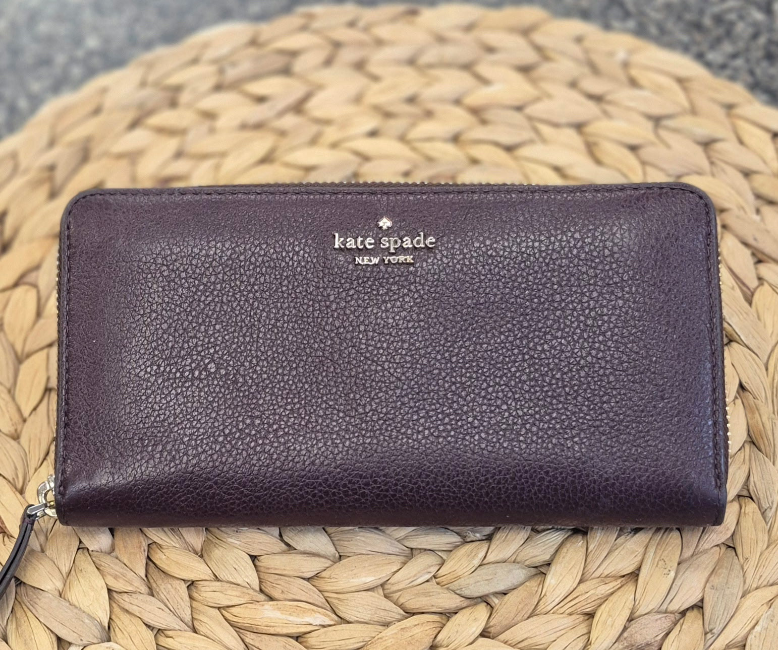Pre-owned KATE SPADE Maroon Designer Wallet