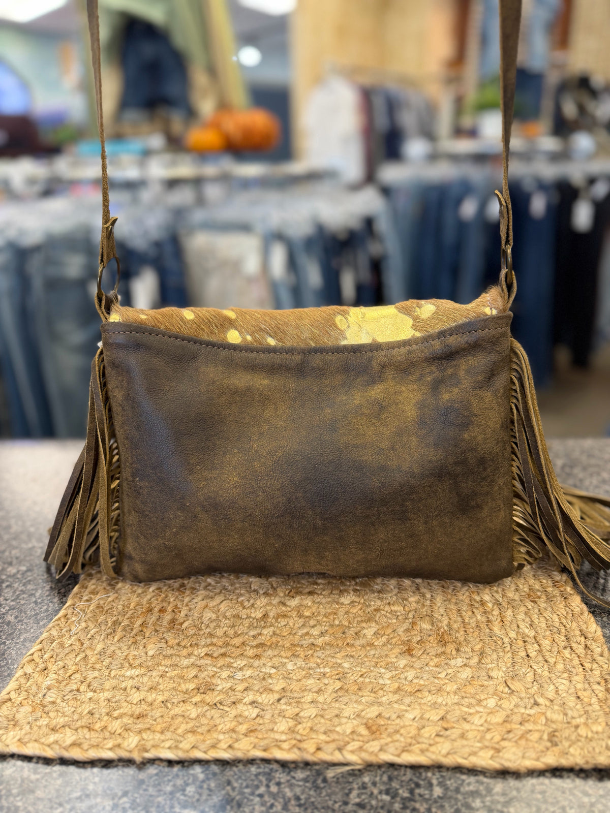Pre-owned No Brand Dark brown Snakeskin Crossbody Designer Purse