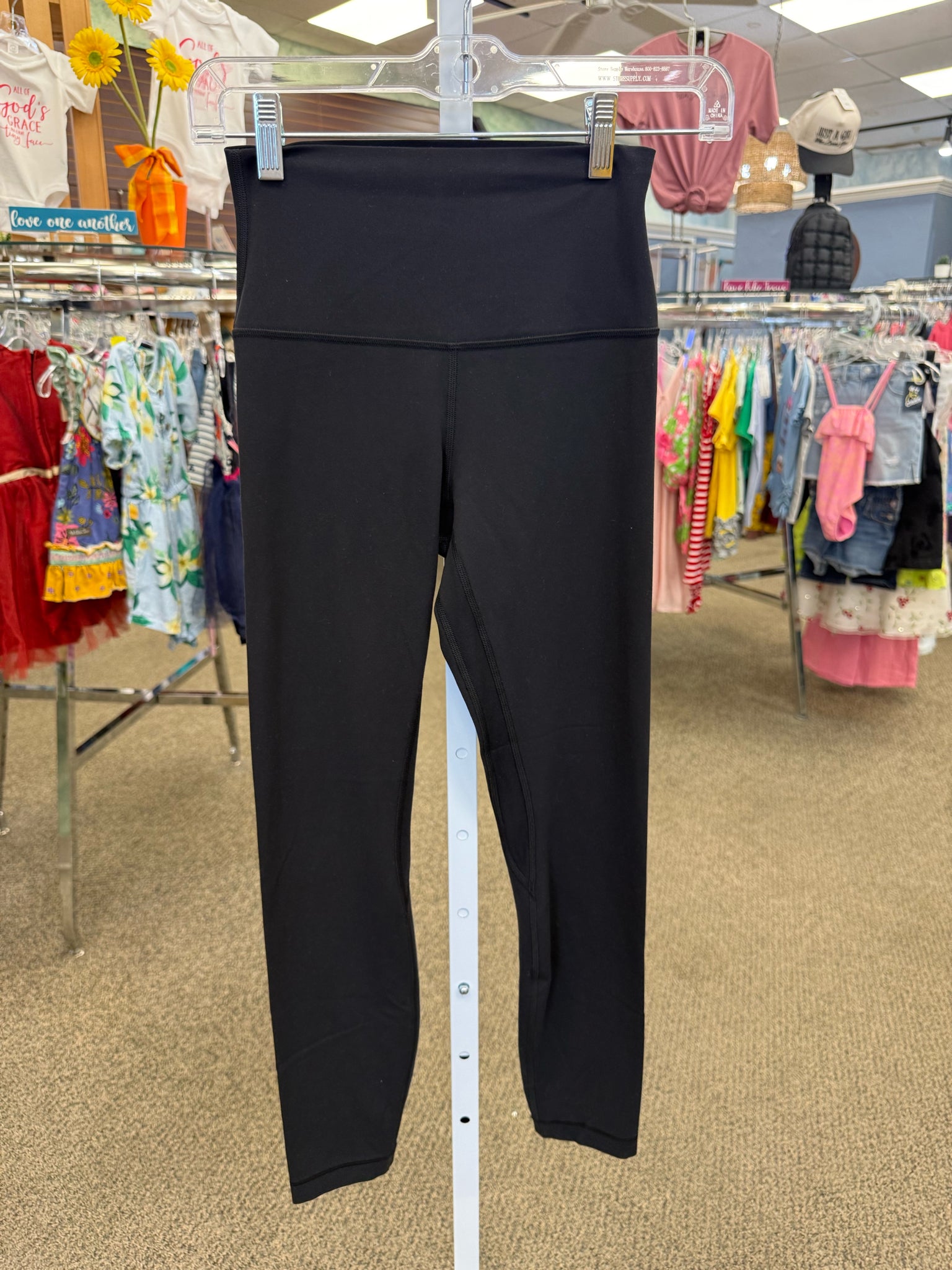 Pre-owned Lululemon Black Size: 4 Designer Legging