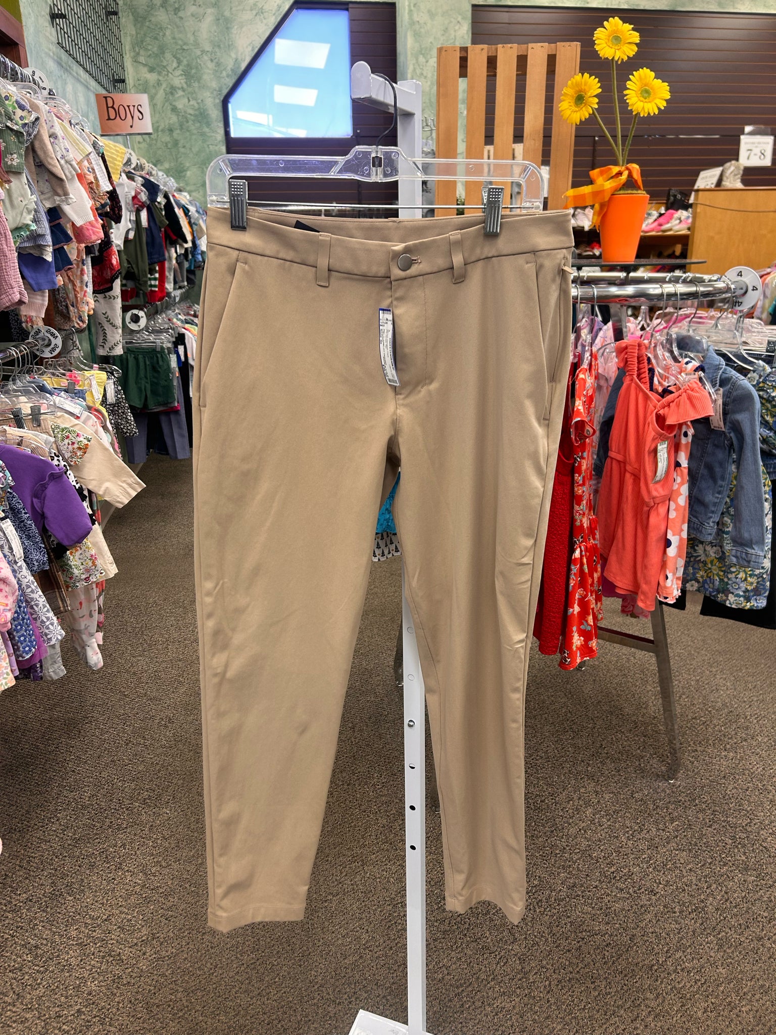 Pre-owned Lululemon Tan Mens Size 30 MENS Designer Pant