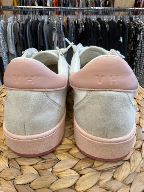 Pre-owned VINTAGE HAVANA White Pink Trim Size 11 Designer Sneaker