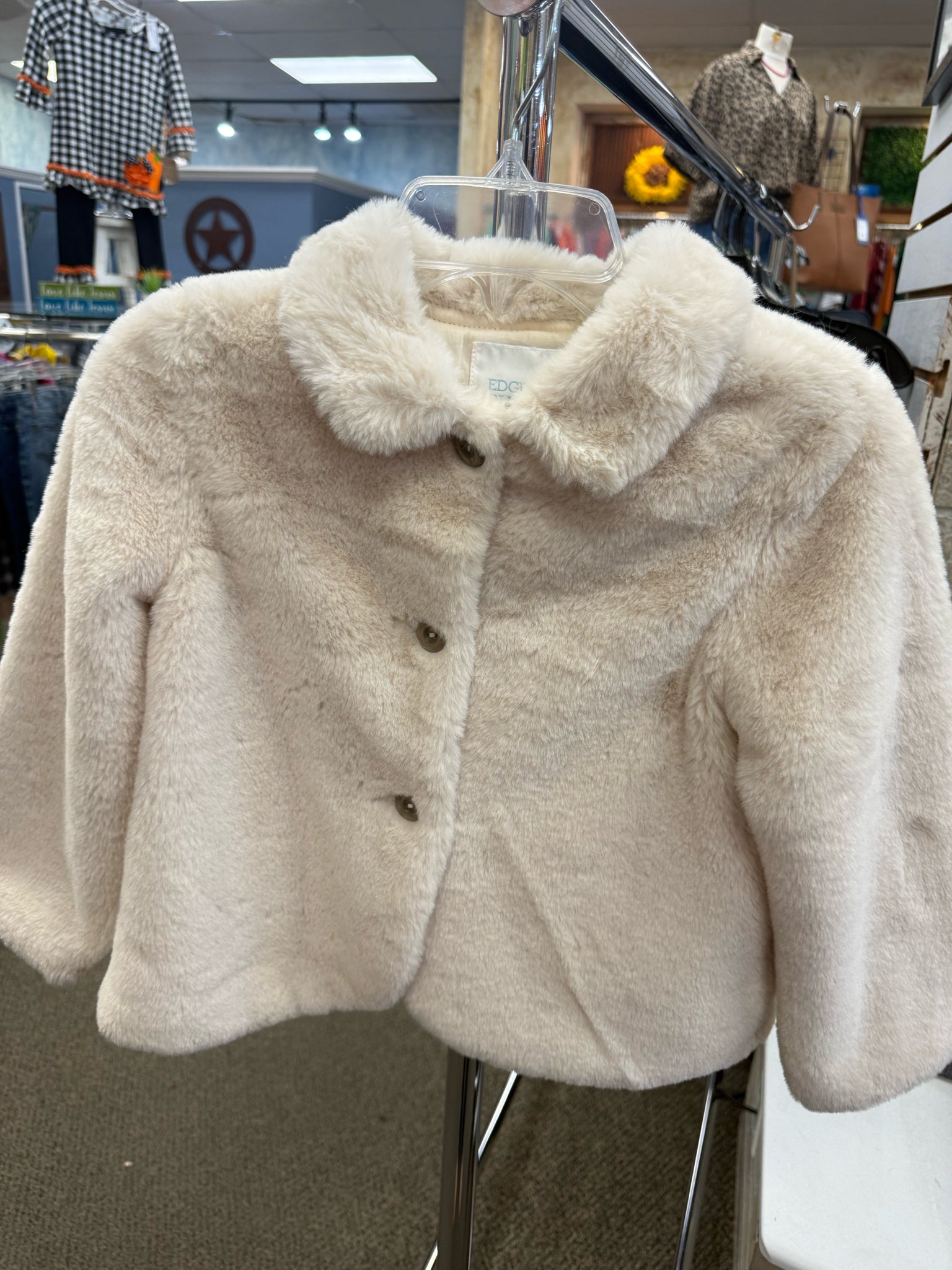 Pre-owned EDGEHILL COLLECTION Cream Size 5 Girls Jacket