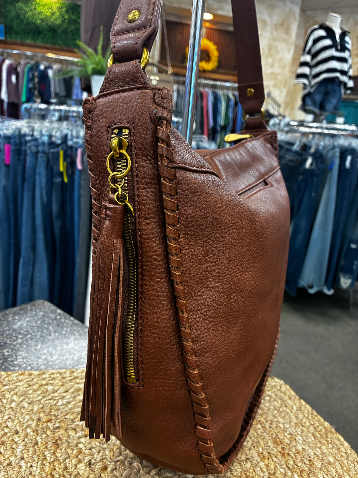 Pre-owned HOBO Brown Shoulder Designer Purse