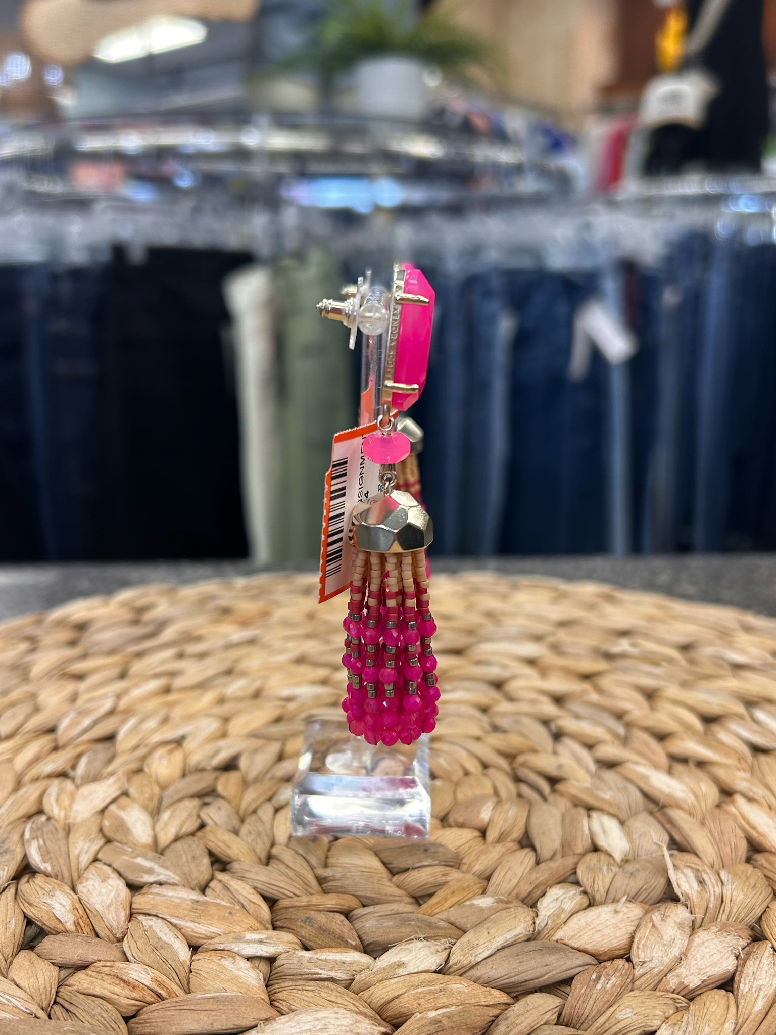 Pre-owned KENDRA SCOTT Pink Designer Earring