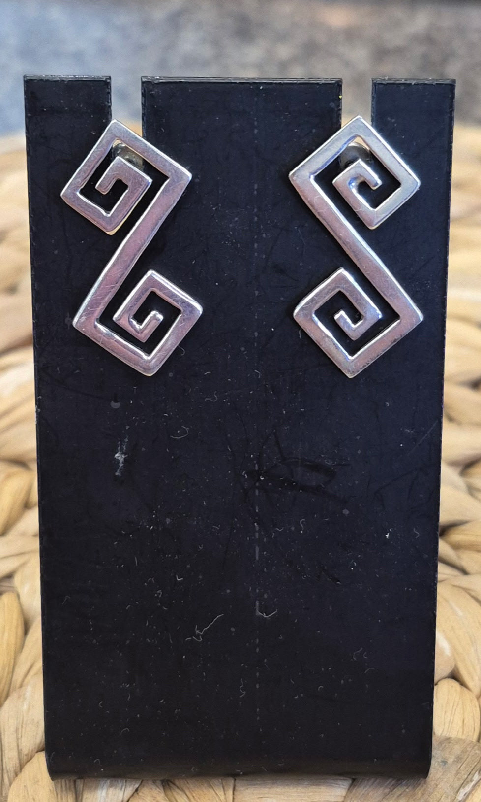 Pre-owned No Brand STERLING SILVER Designer Earring