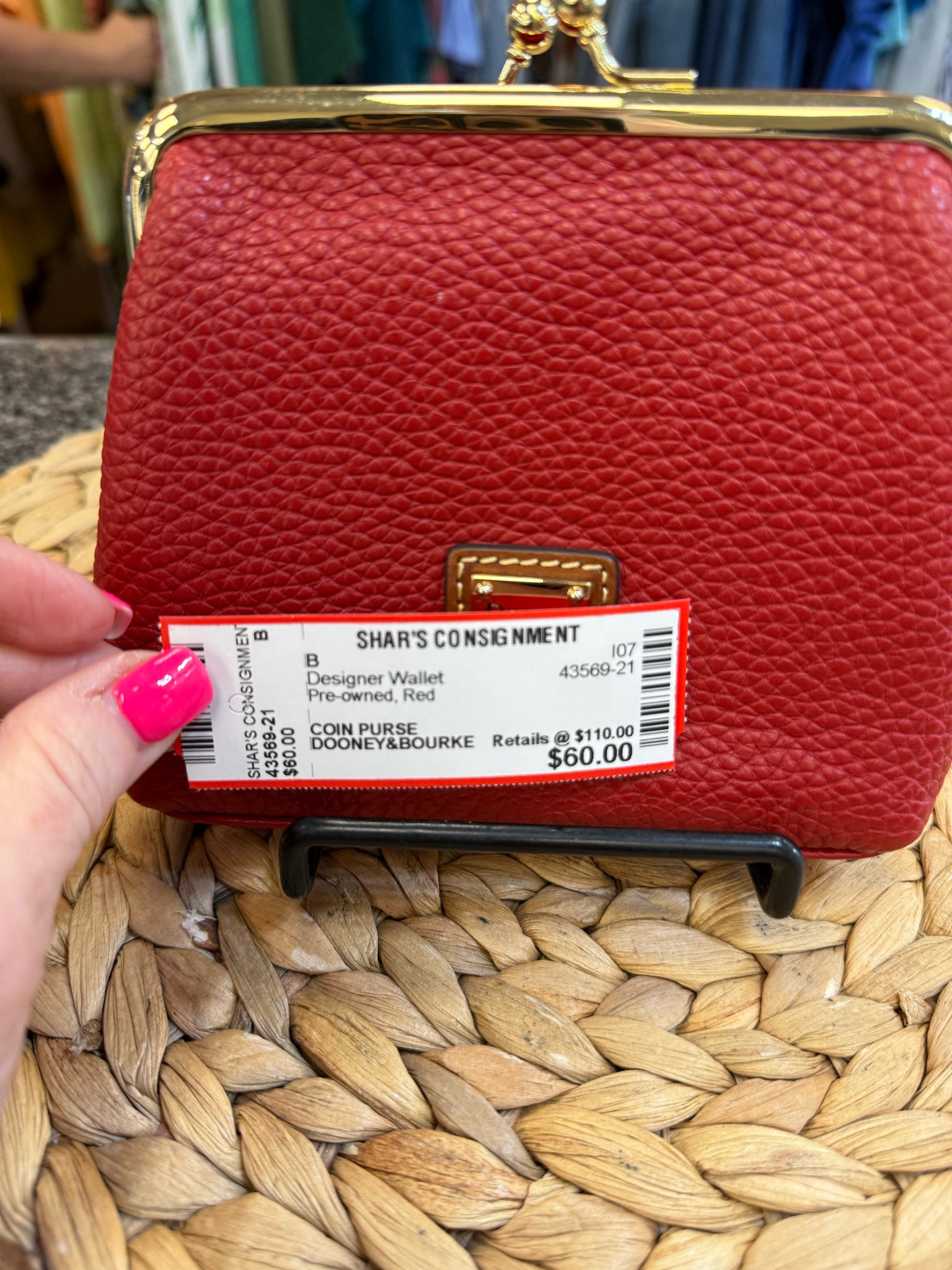 Pre-owned DOONEY&BOURKE Red Designer Wallet