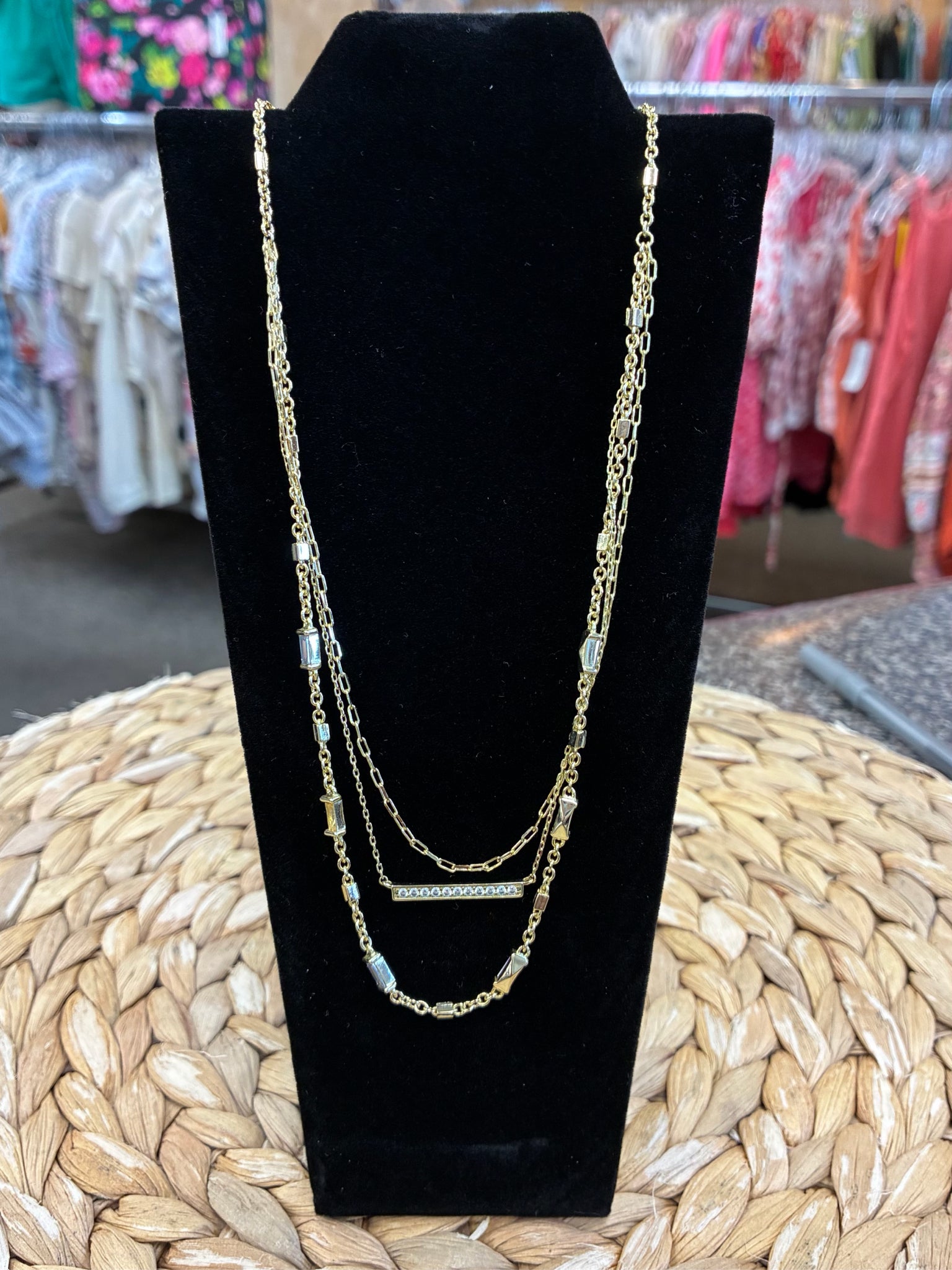 Pre-owned KENDRA SCOTT Gold Designer Necklace