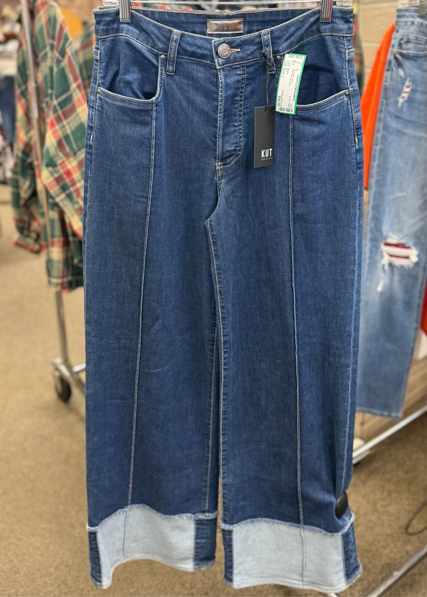 New with Tag KUT Blue Size: 3 Designer Jean