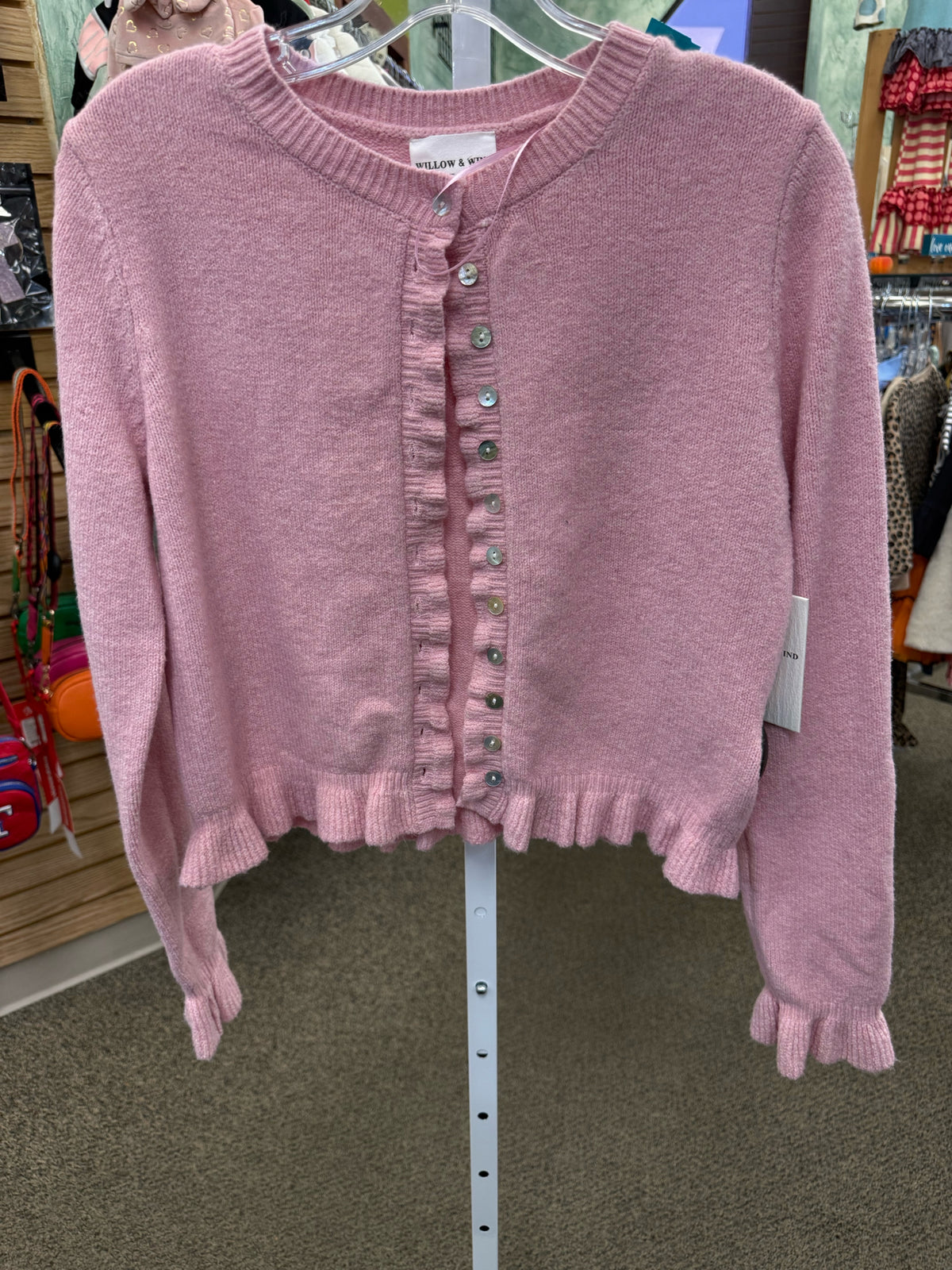 New with Tag WILLOW & WIND Pink Size M Long Sleeve Sweater