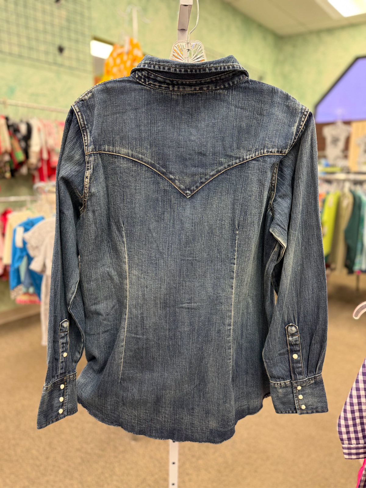 New with Tag WRANGLER Dark Blue Denim Size 10 Long Sleeve Dress
