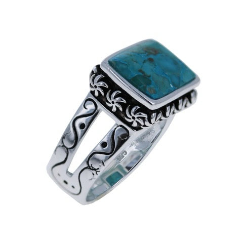 New Sterling Silver STERLING SILVER Turquoise Ring Size 8 Ring