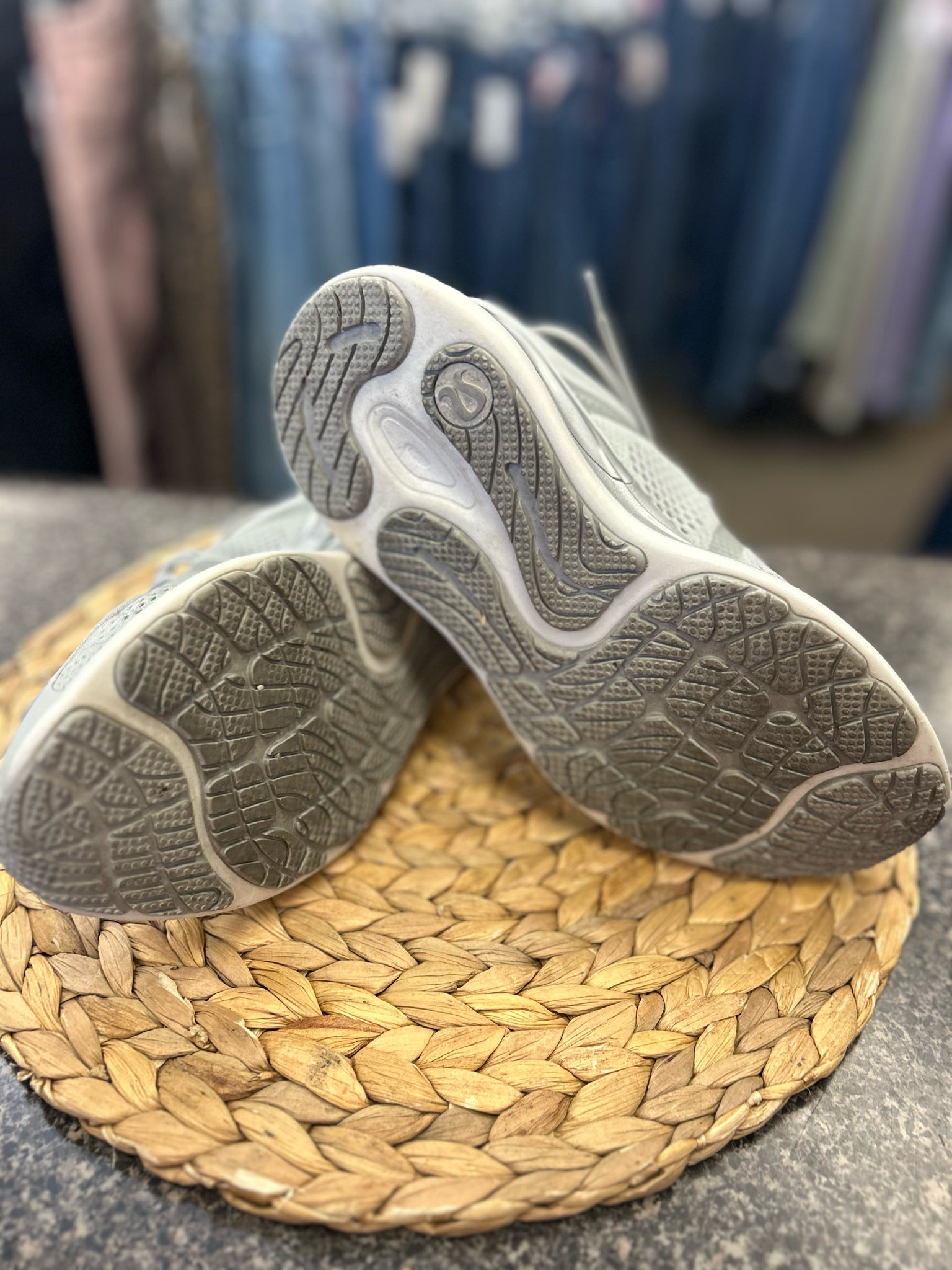 Pre-owned Lululemon Gray Size 7 Designer Sneaker