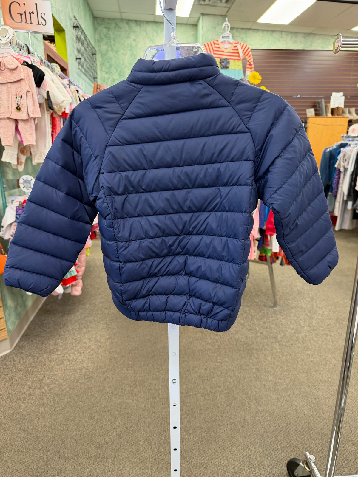 Pre-owned PATAGONIA Navy C-SIZE 5T Long Sleeve Boys Jacket