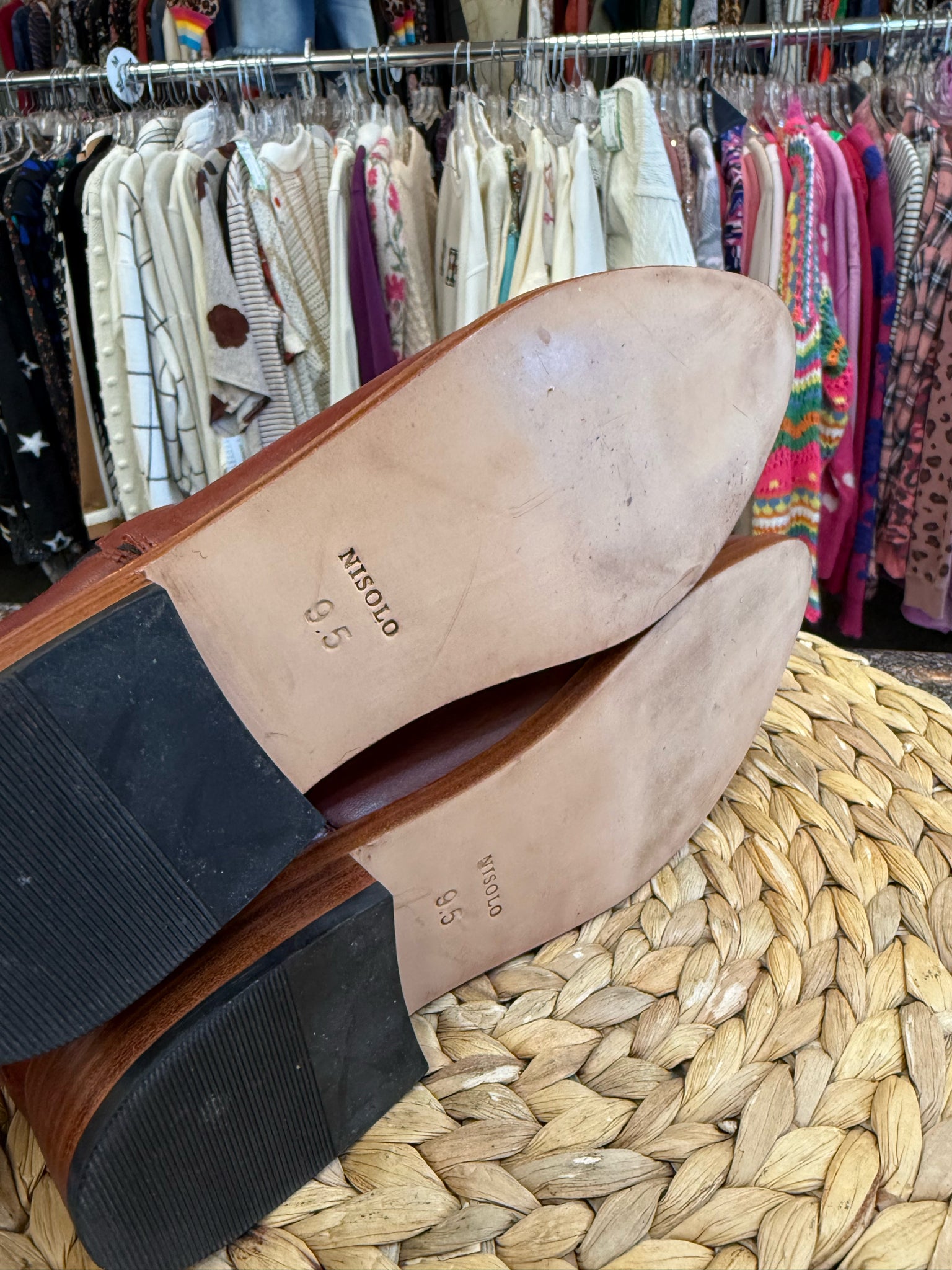 New NISOLO DEEP RED Size 9.5 Designer Bootie